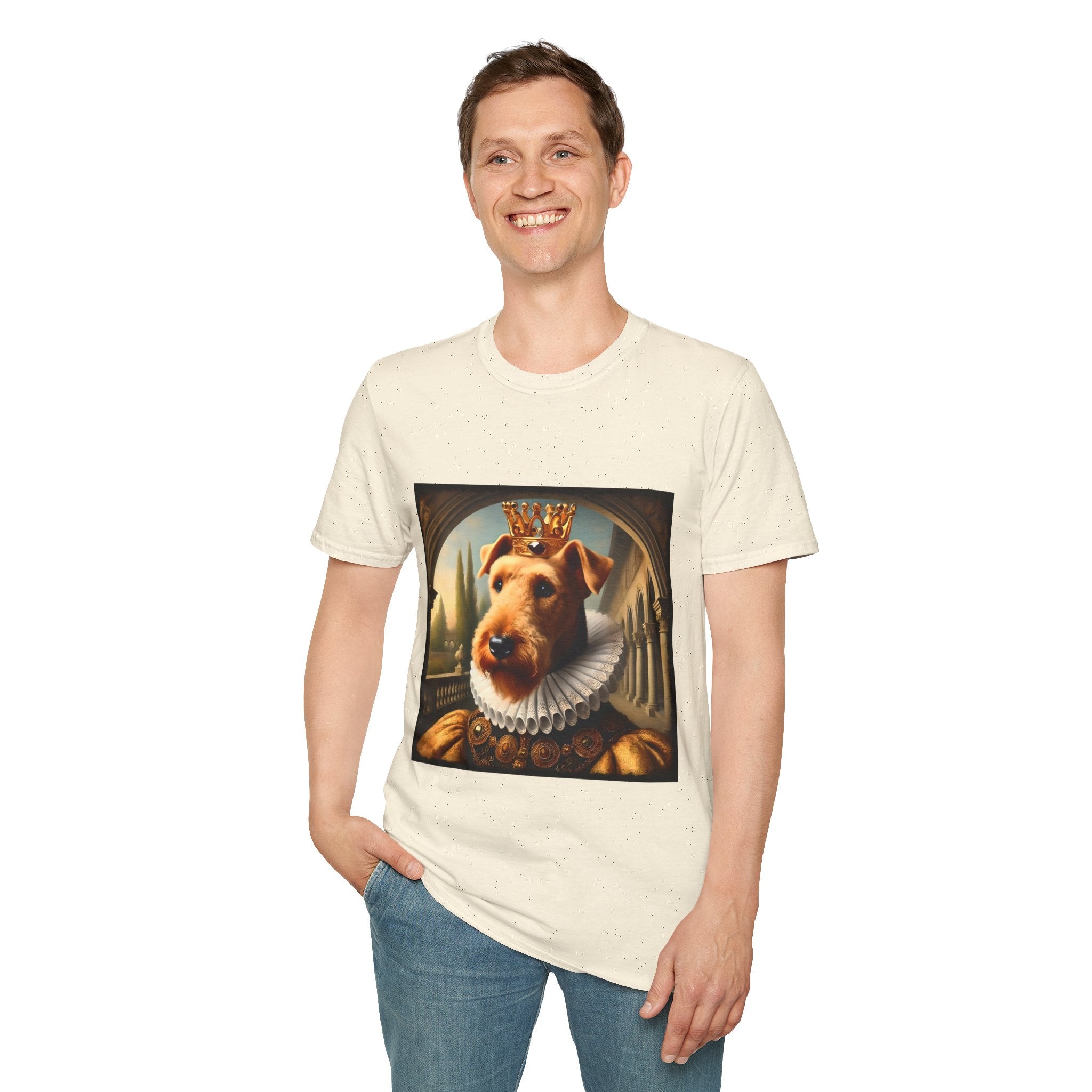 Airedale Terrier Crowned Gent | Unisex Dog T-Shirt