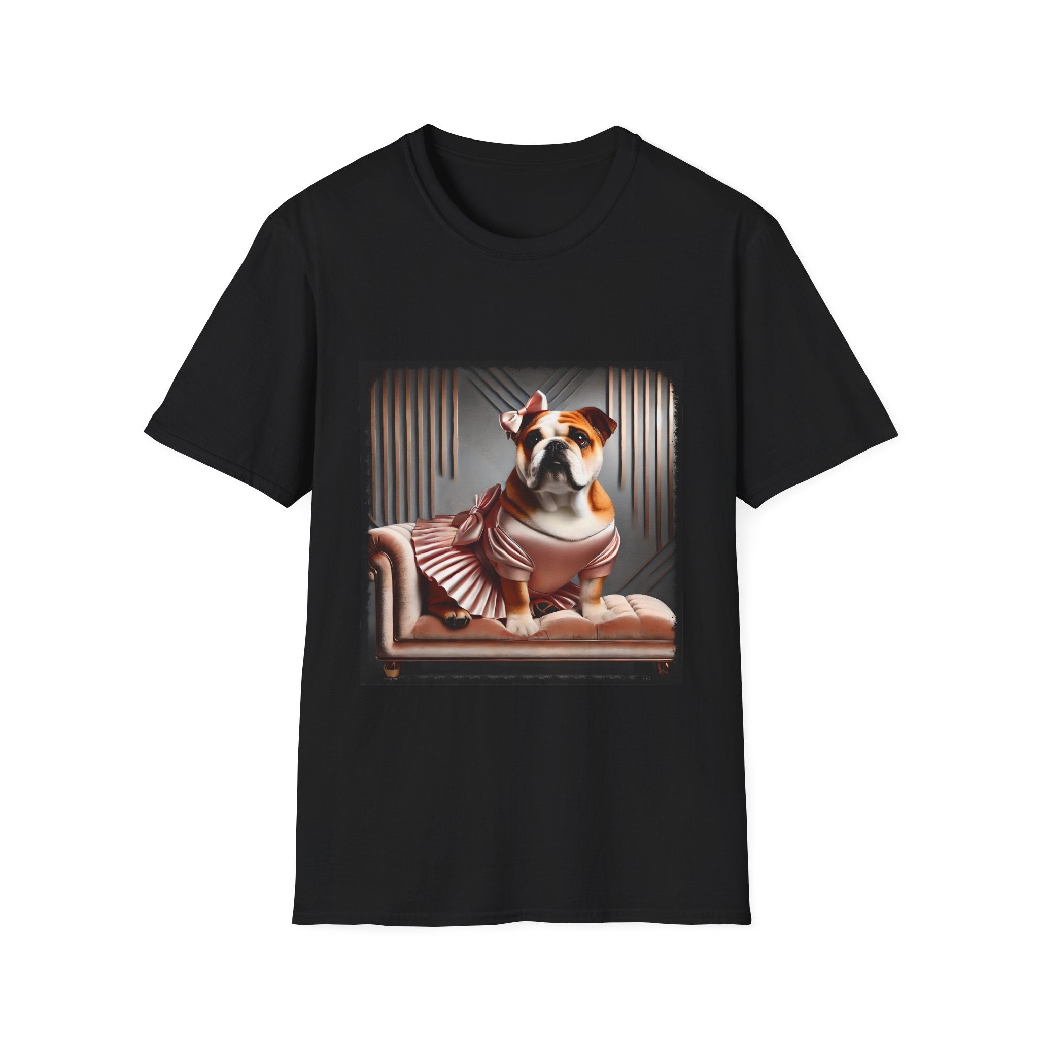 Bulldog Iconic Peach | Unisex Dog T-Shirt