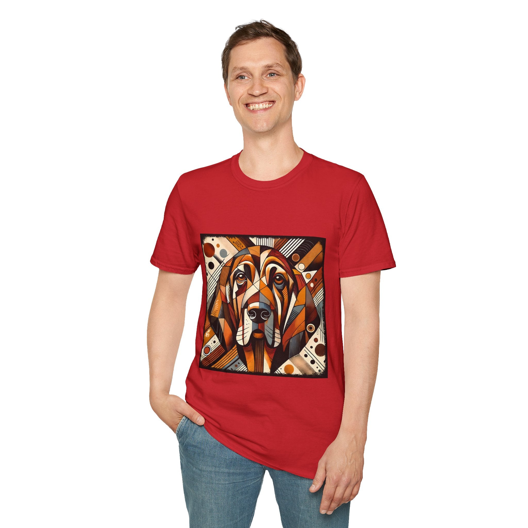 Bloodhound Bold Geometric | Unisex Dog T-Shirt