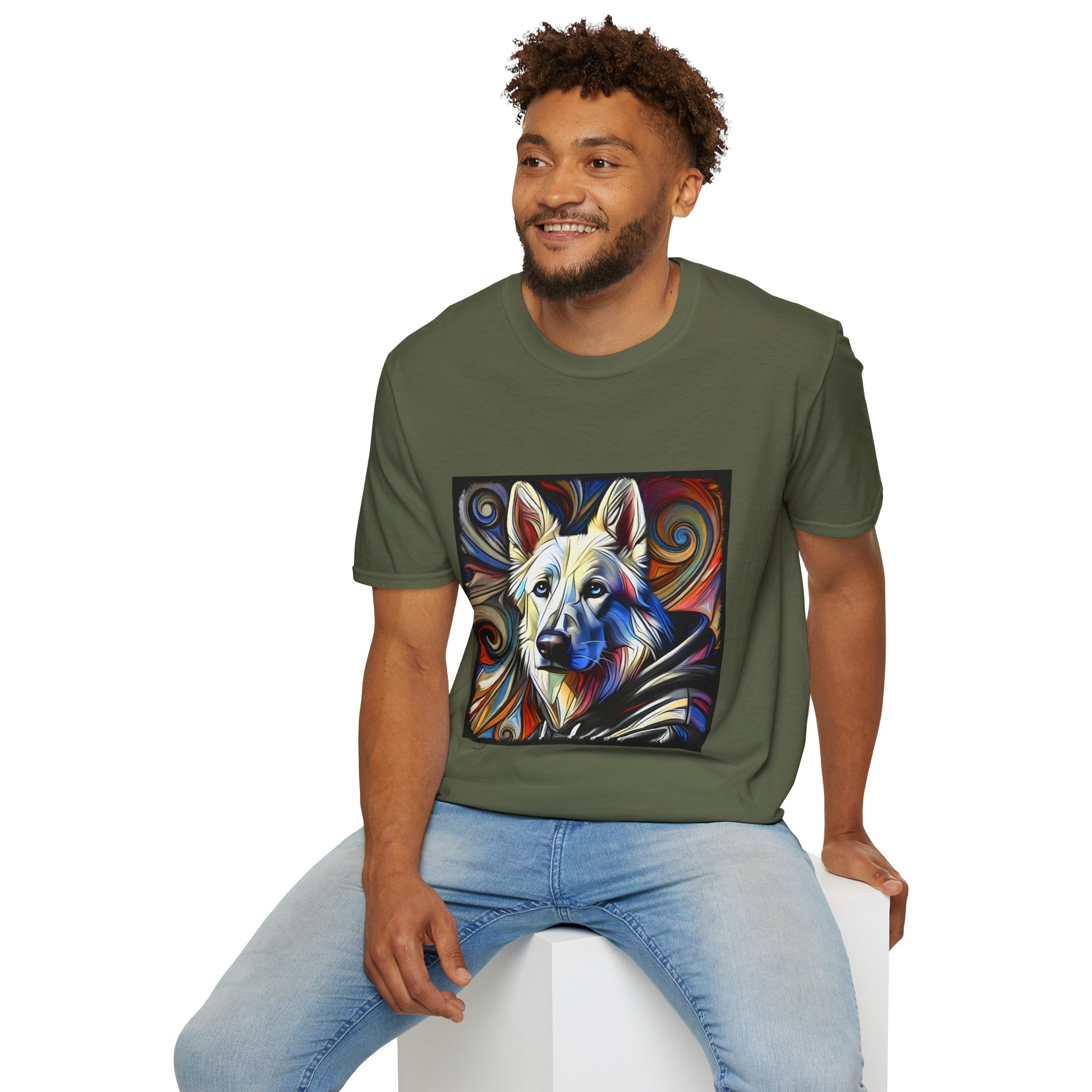 German Shepherd Hoodie Swirl | Unisex Dog T-Shirt