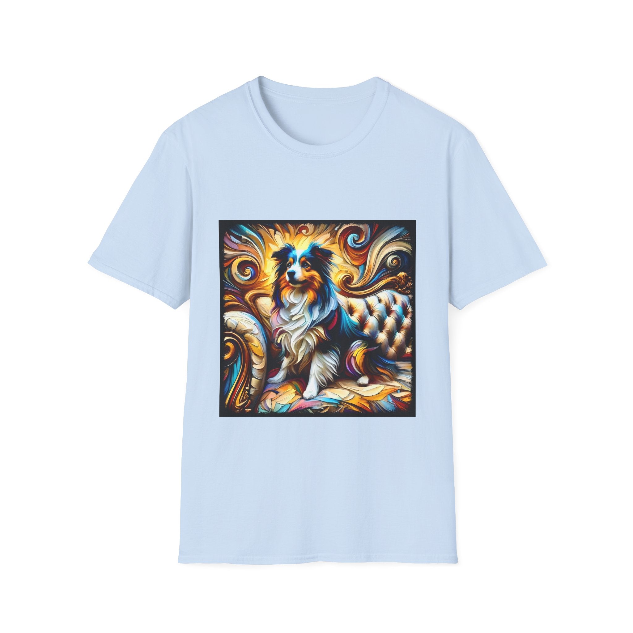 Miniature American Shepherd Sunburst Swirl | Unisex Dog T-Shirt