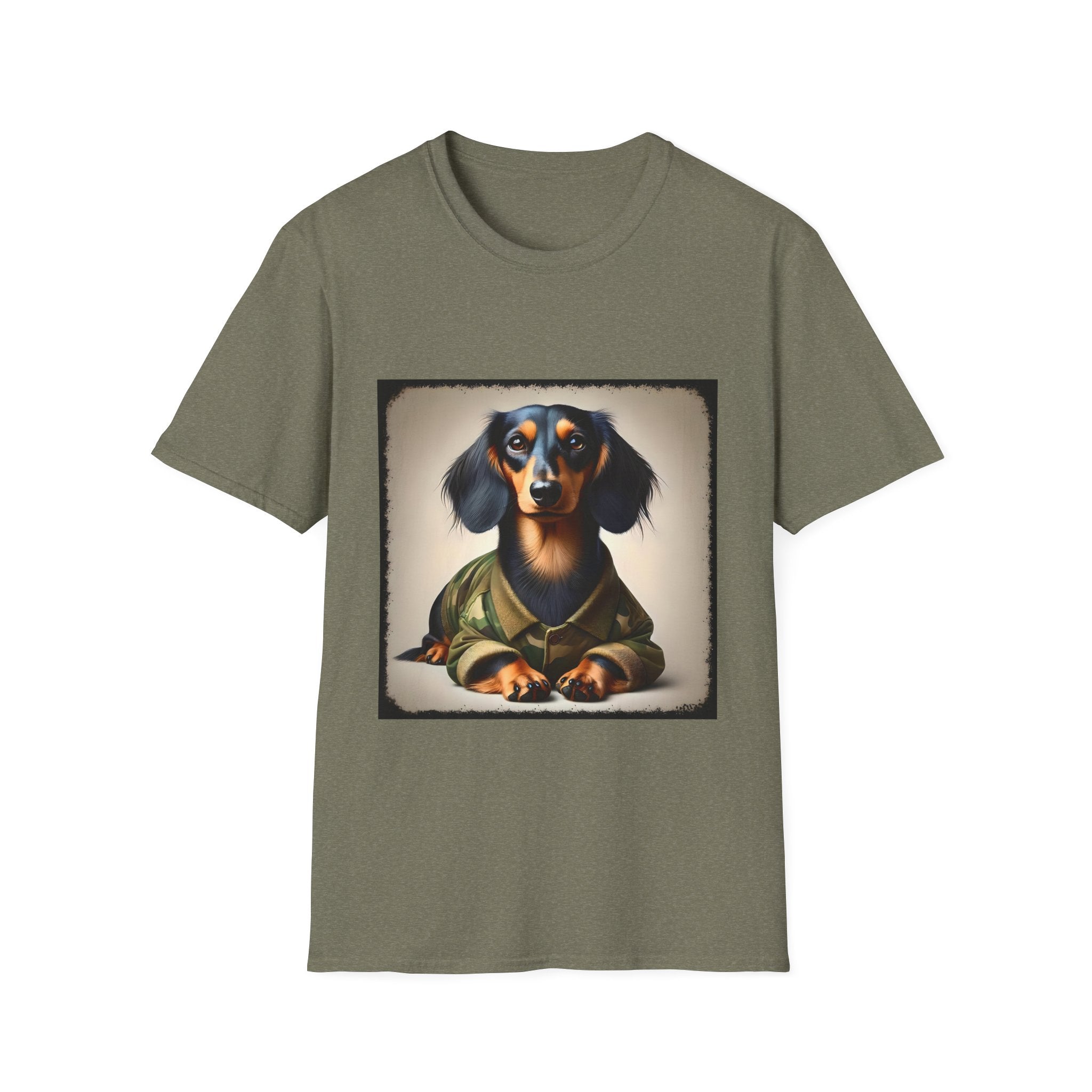 Dachshund Camo Chic | Unisex Dog T-Shirt