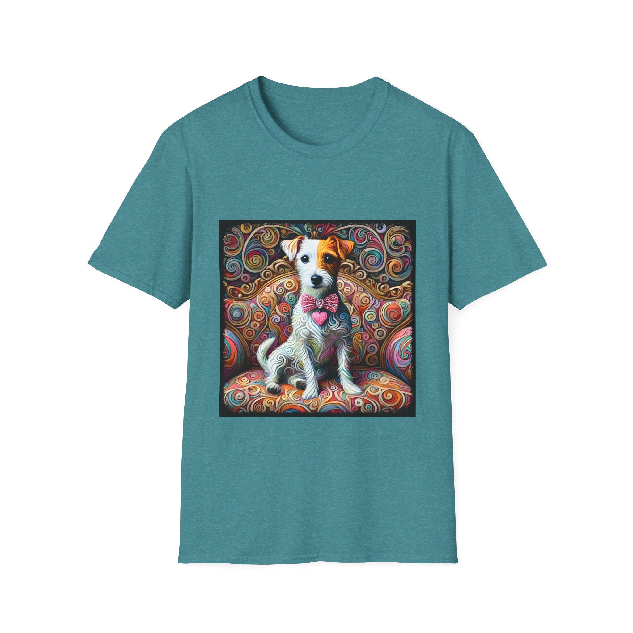Jack Russell Terrier Love Swirl | Unisex Dog T-Shirt