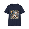 Miniature American Shepherd Merle Geometric | Unisex Dog T-Shirt