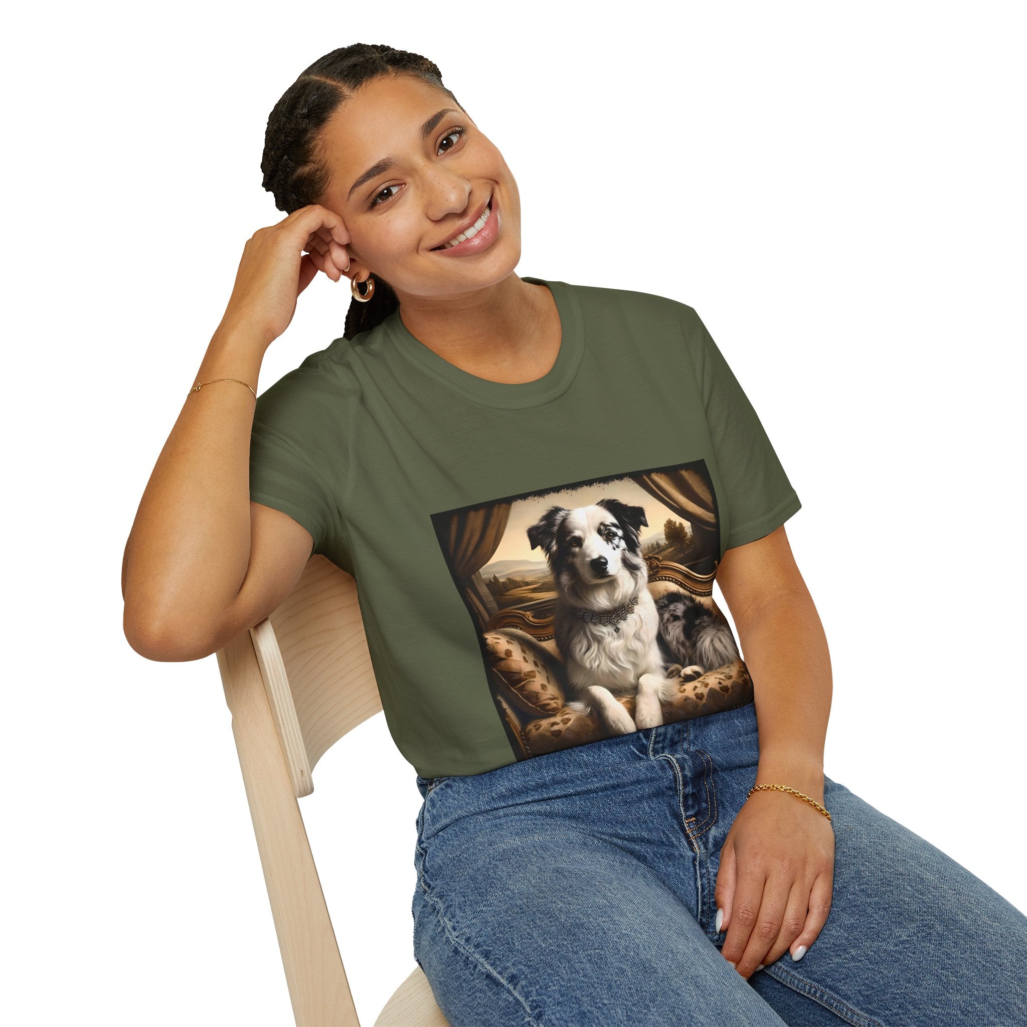 Border Collie Diamond Diva  | Unisex Dog T-Shirt