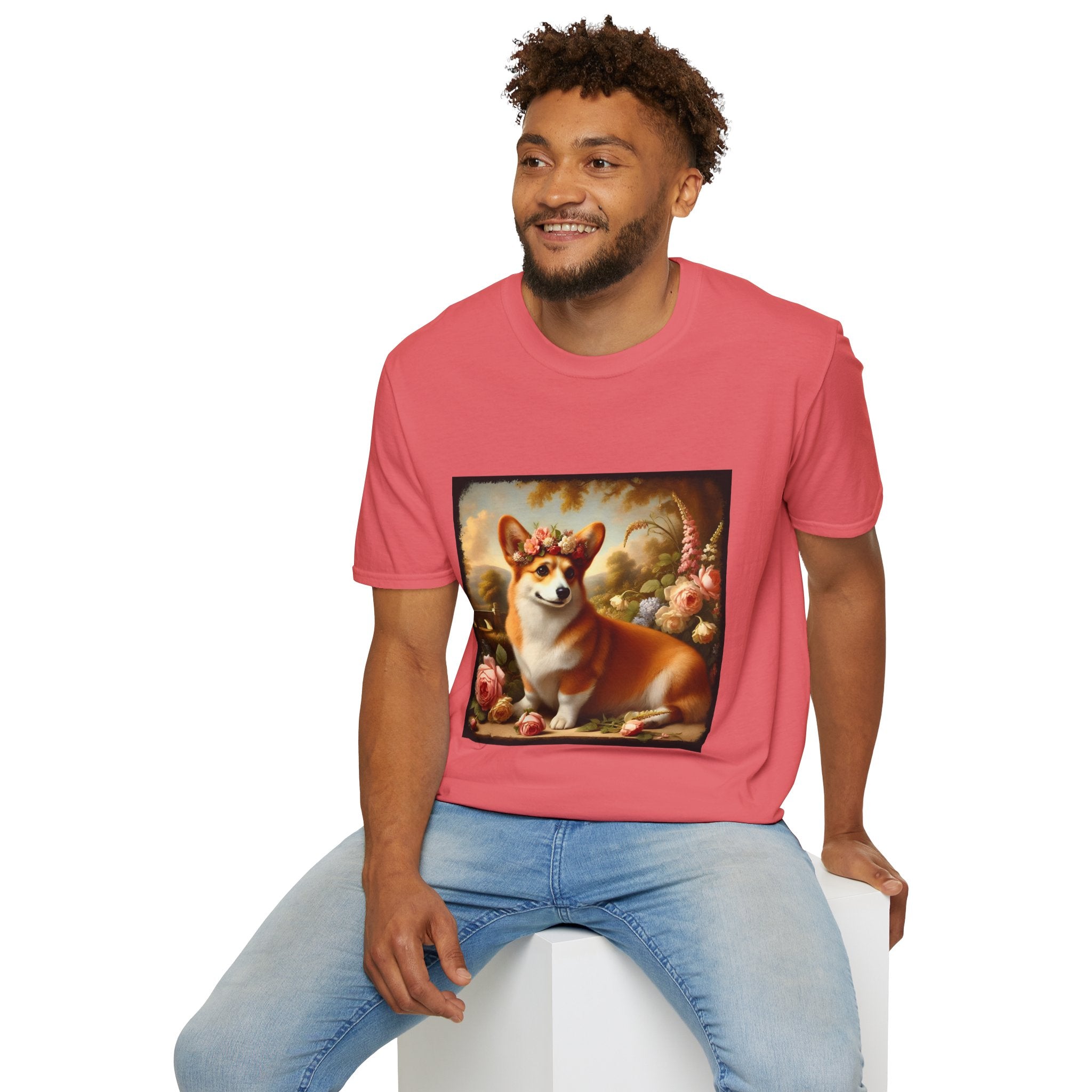 Pembroke Welsh Corgi Botanical Beauty | Unisex Dog T-Shirt