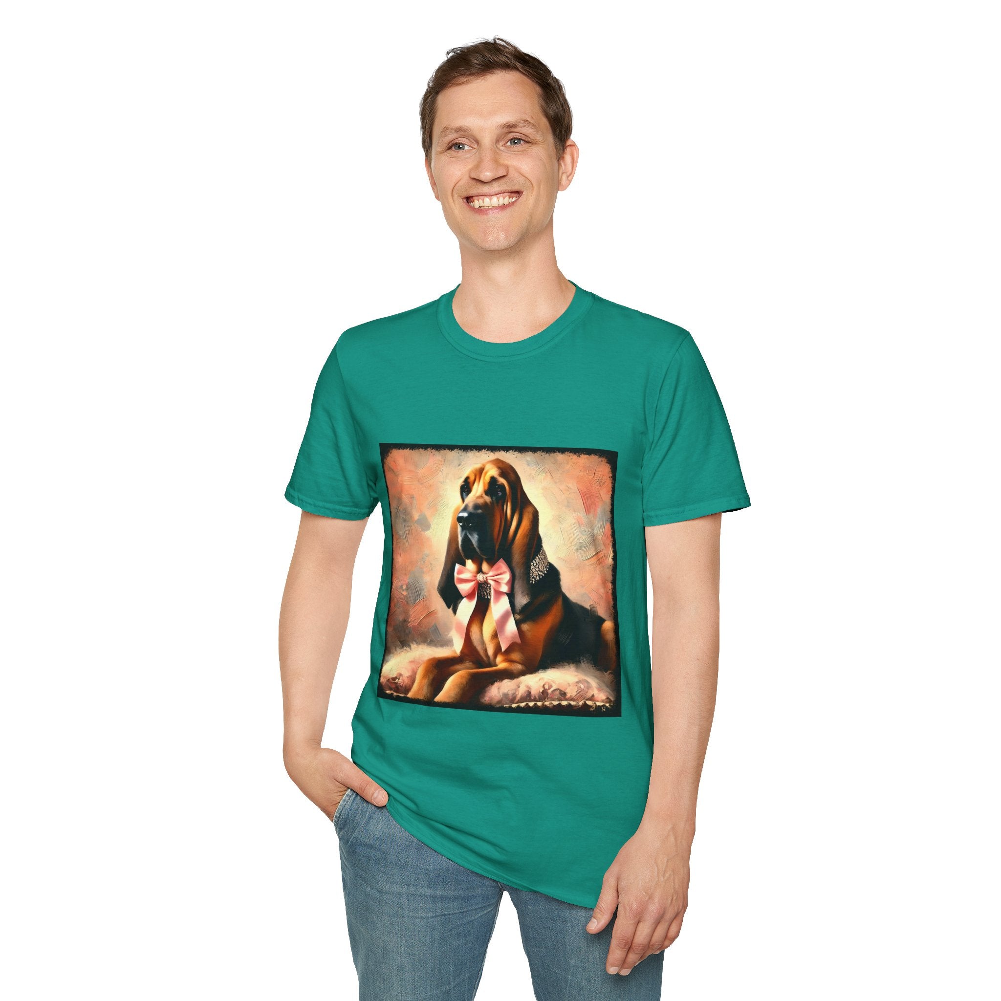 Bloodhound Poised Classic | Unisex Dog T-Shirt