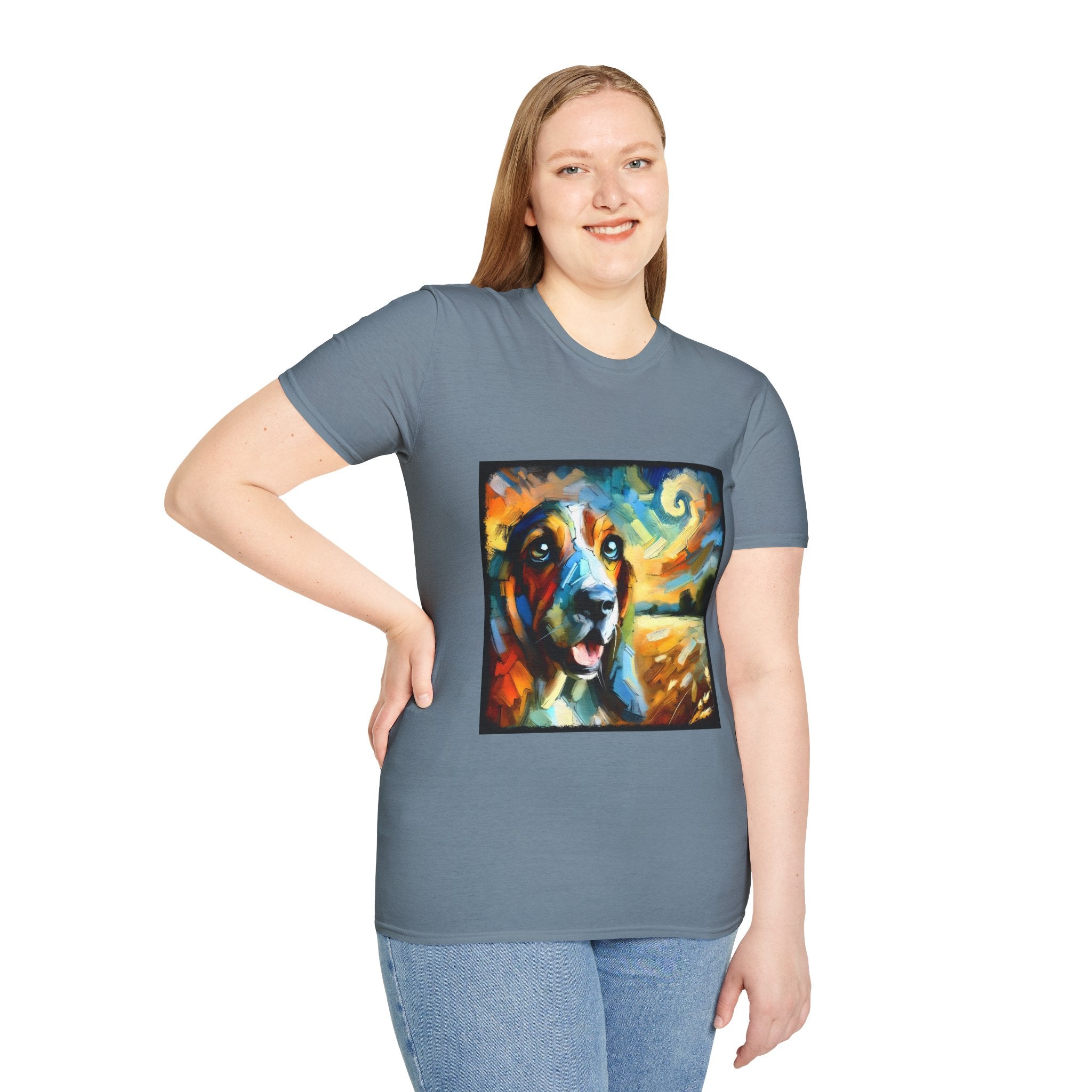 Basset Hound Sun Swirl | Unisex Dog T-Shirt