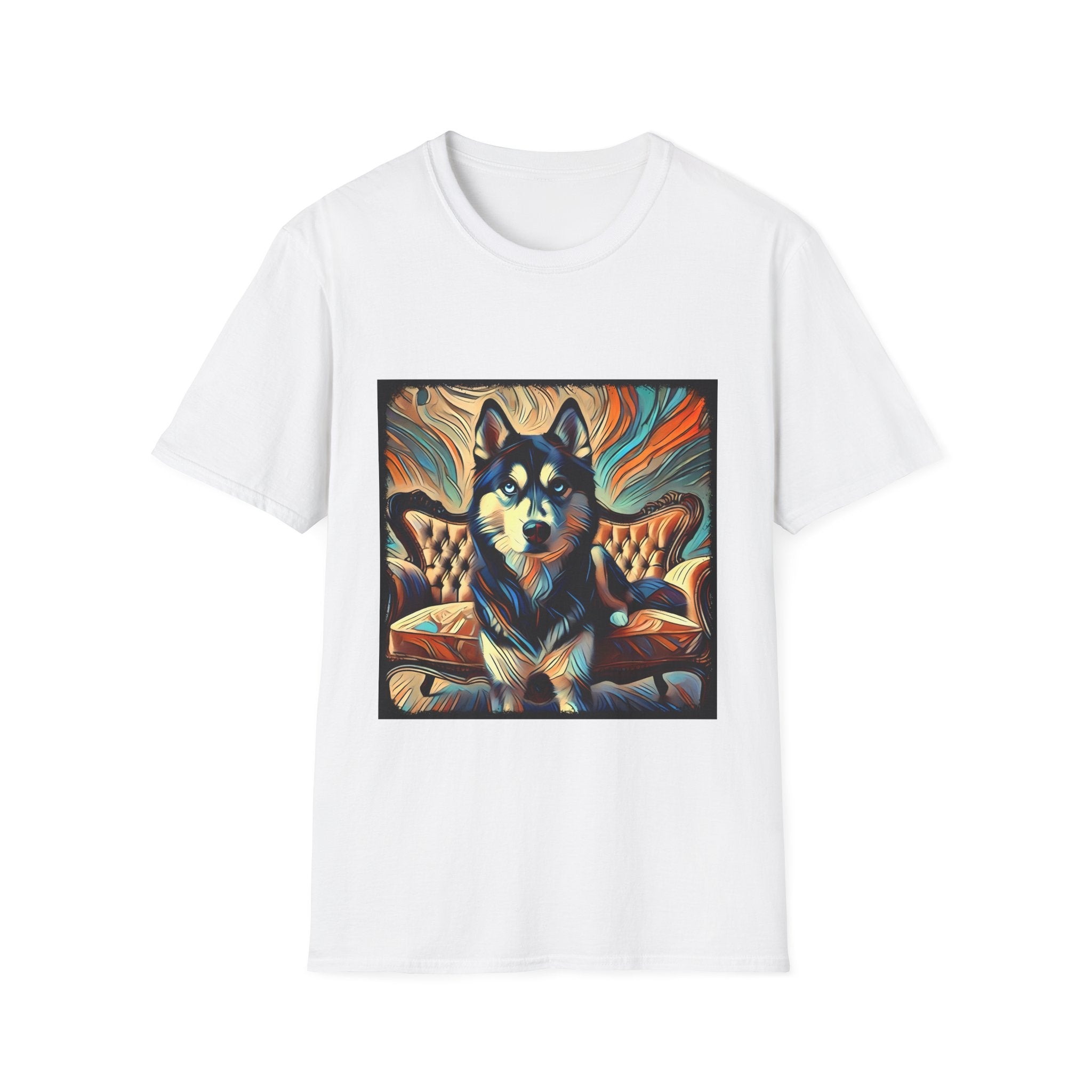 Siberian Husky Teal Classic | Unisex Dog T-Shirt