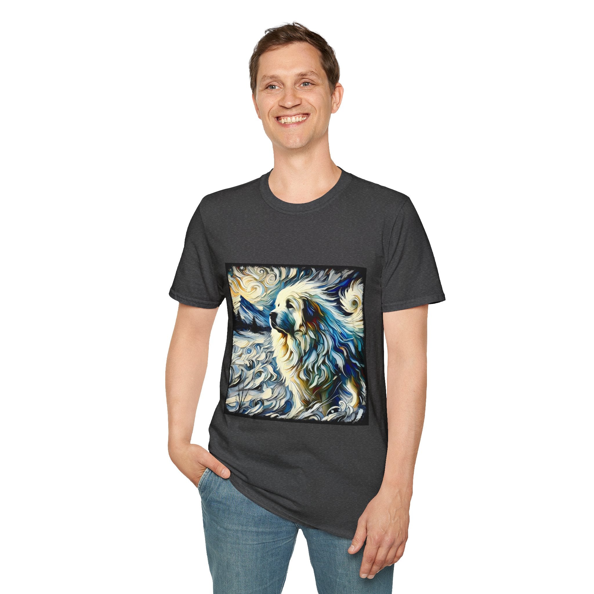 Great Pyrenees Snow Swirl | Unisex Dog T-Shirt