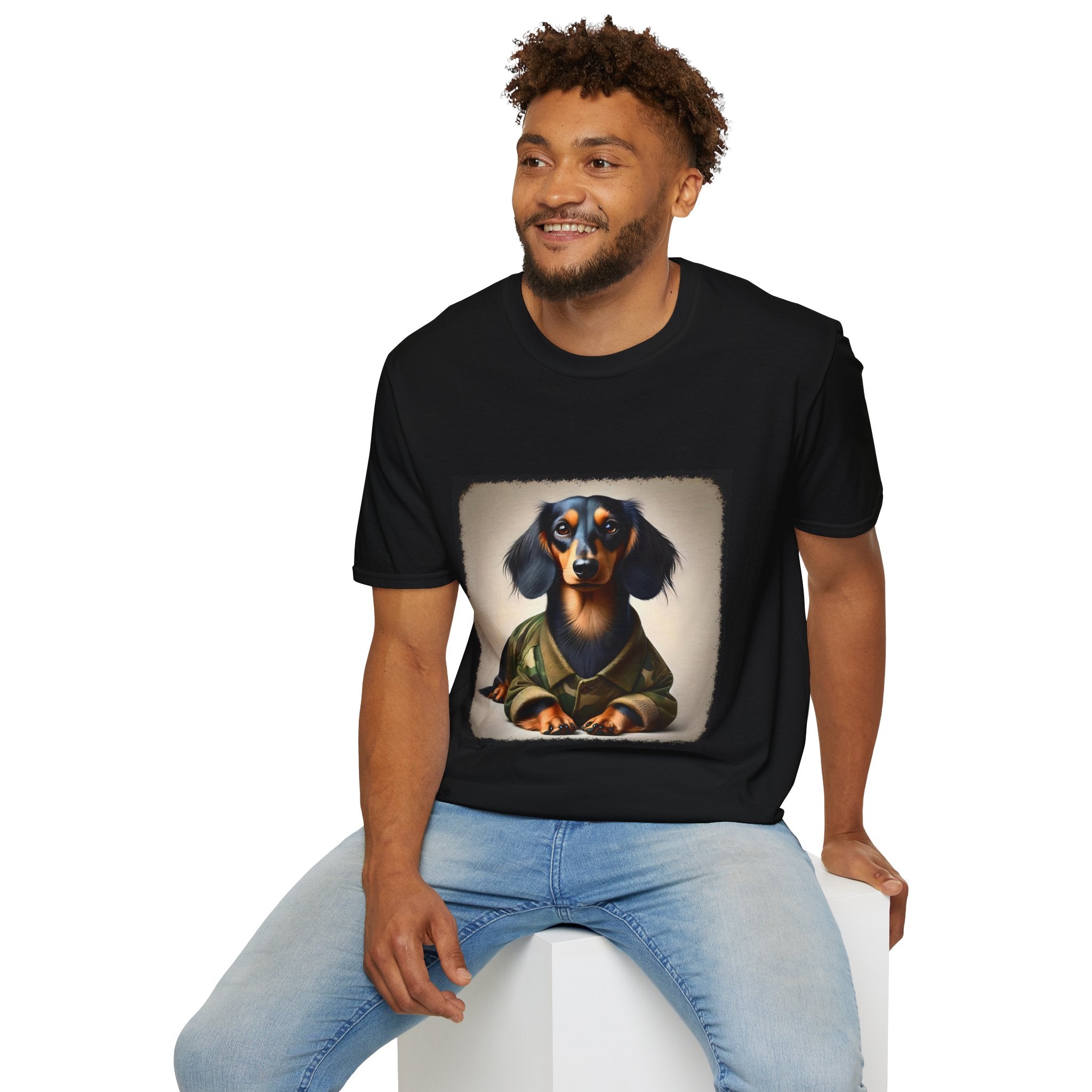 Dachshund Camo Chic | Unisex Dog T-Shirt