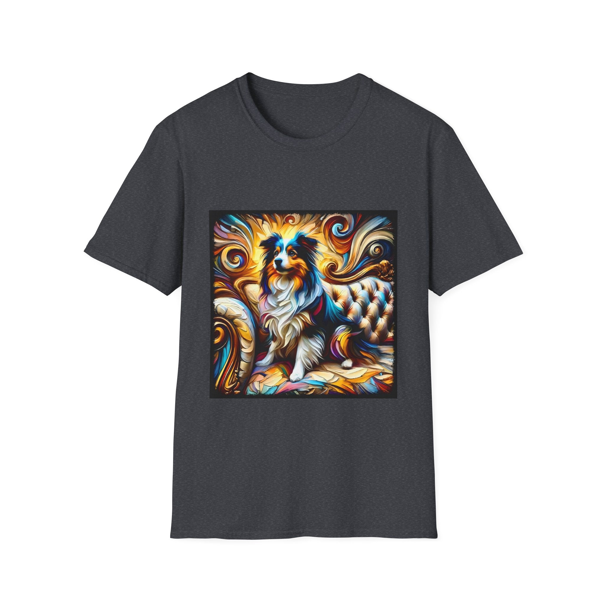 Miniature American Shepherd Sunburst Swirl | Unisex Dog T-Shirt