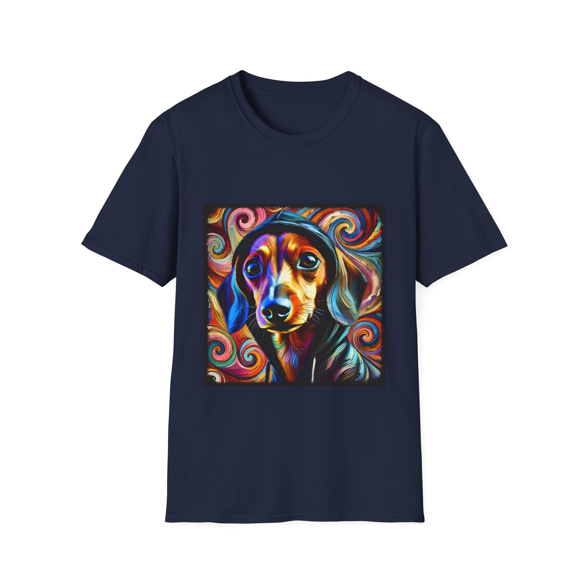 Dachshund Relaxed Swirl | Unisex Dog T-Shirt