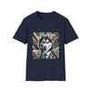 Siberian Husky B&W Bold Eyes | Unisex Dog T-Shirt