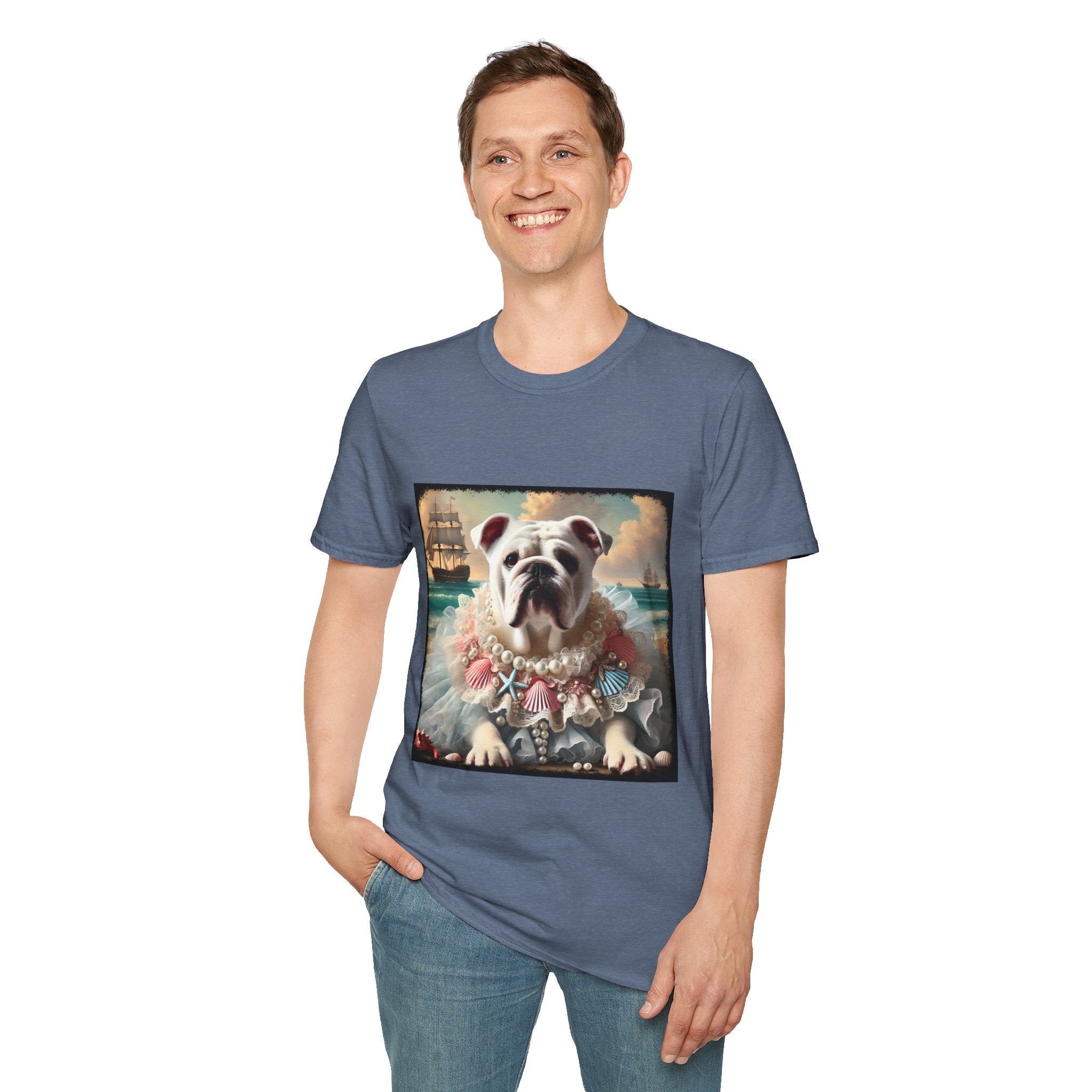 Bulldog Beach Babe | Unisex Dog T-Shirt