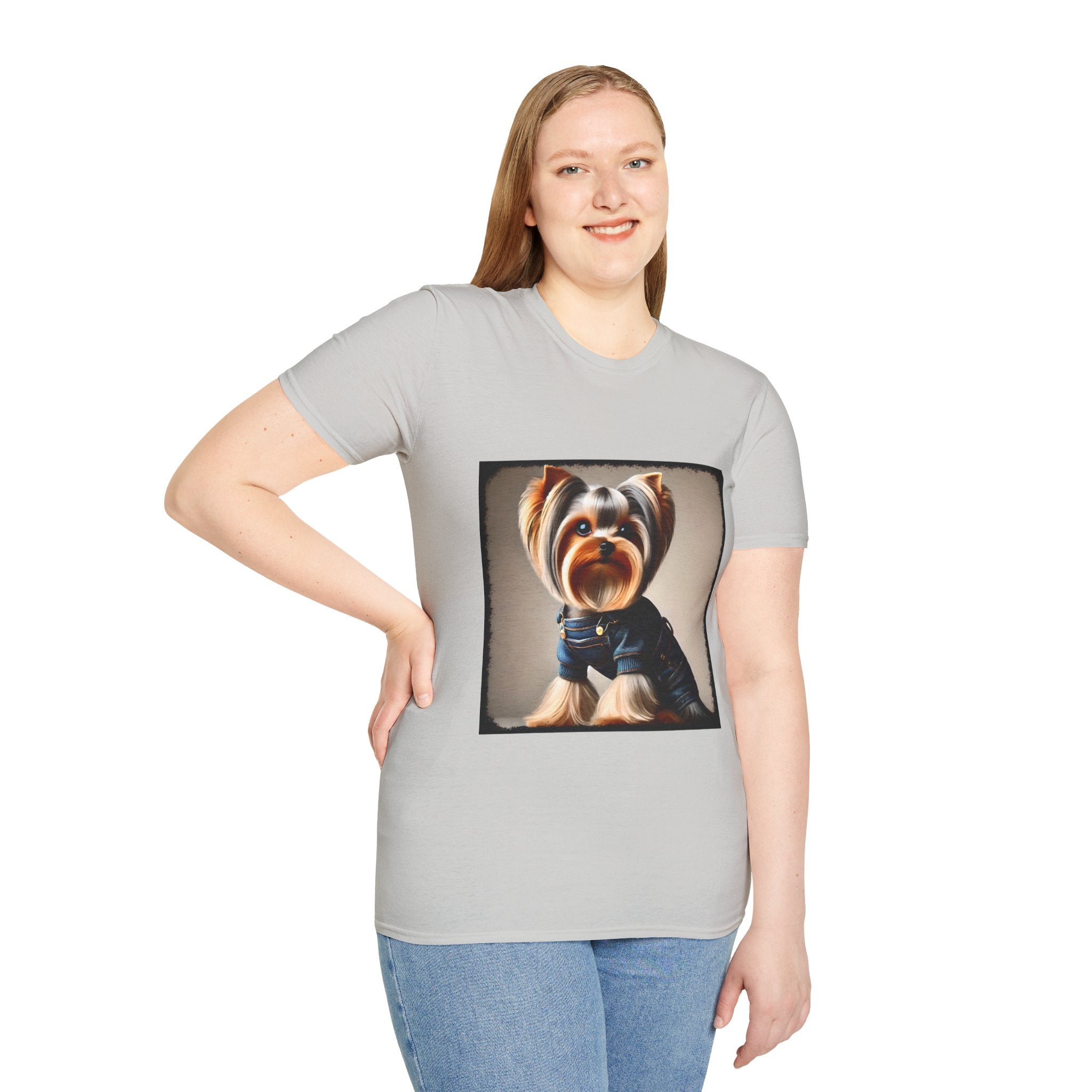 Yorkshire Terrier Denim Belle | Unisex Dog T-Shirt