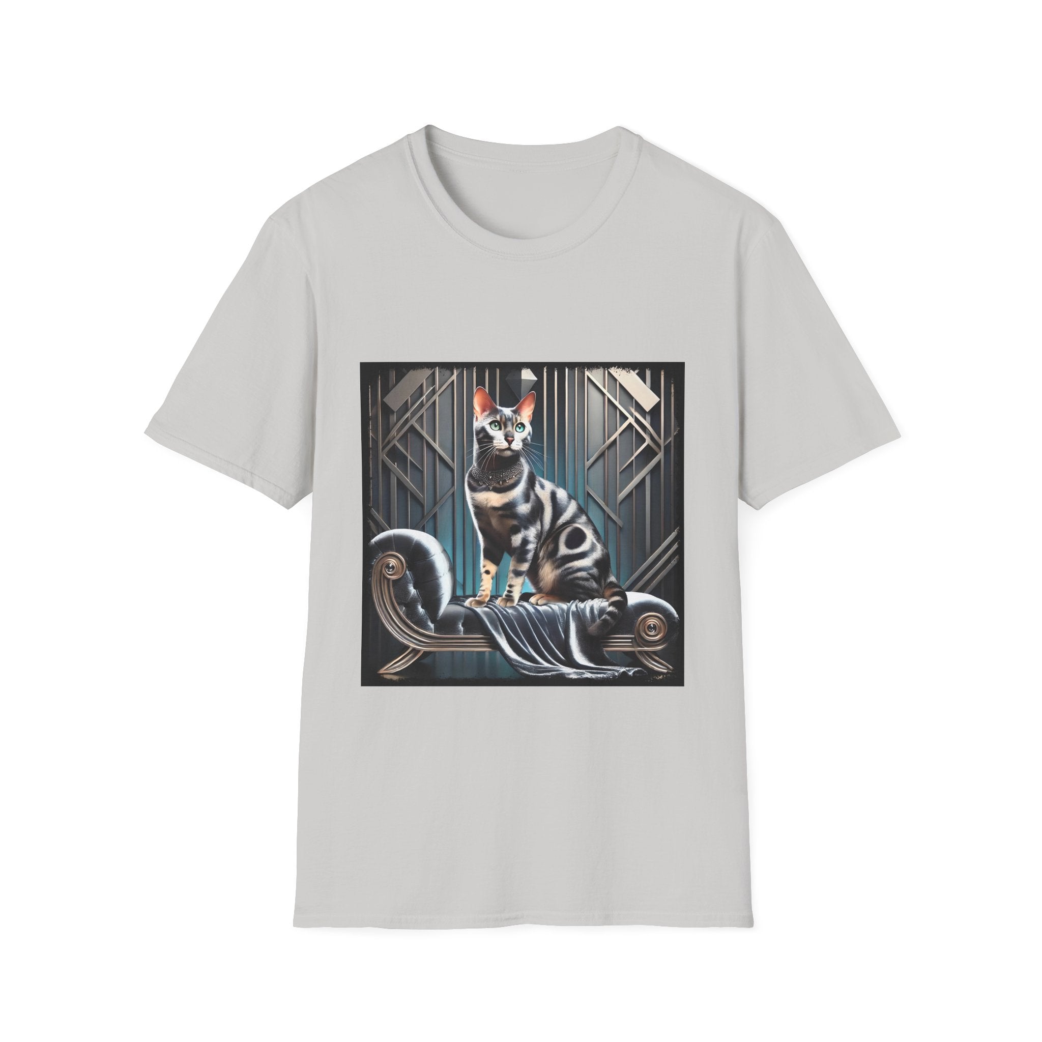Bengal Cat Silver Icon | Unisex Cat T-Shirt