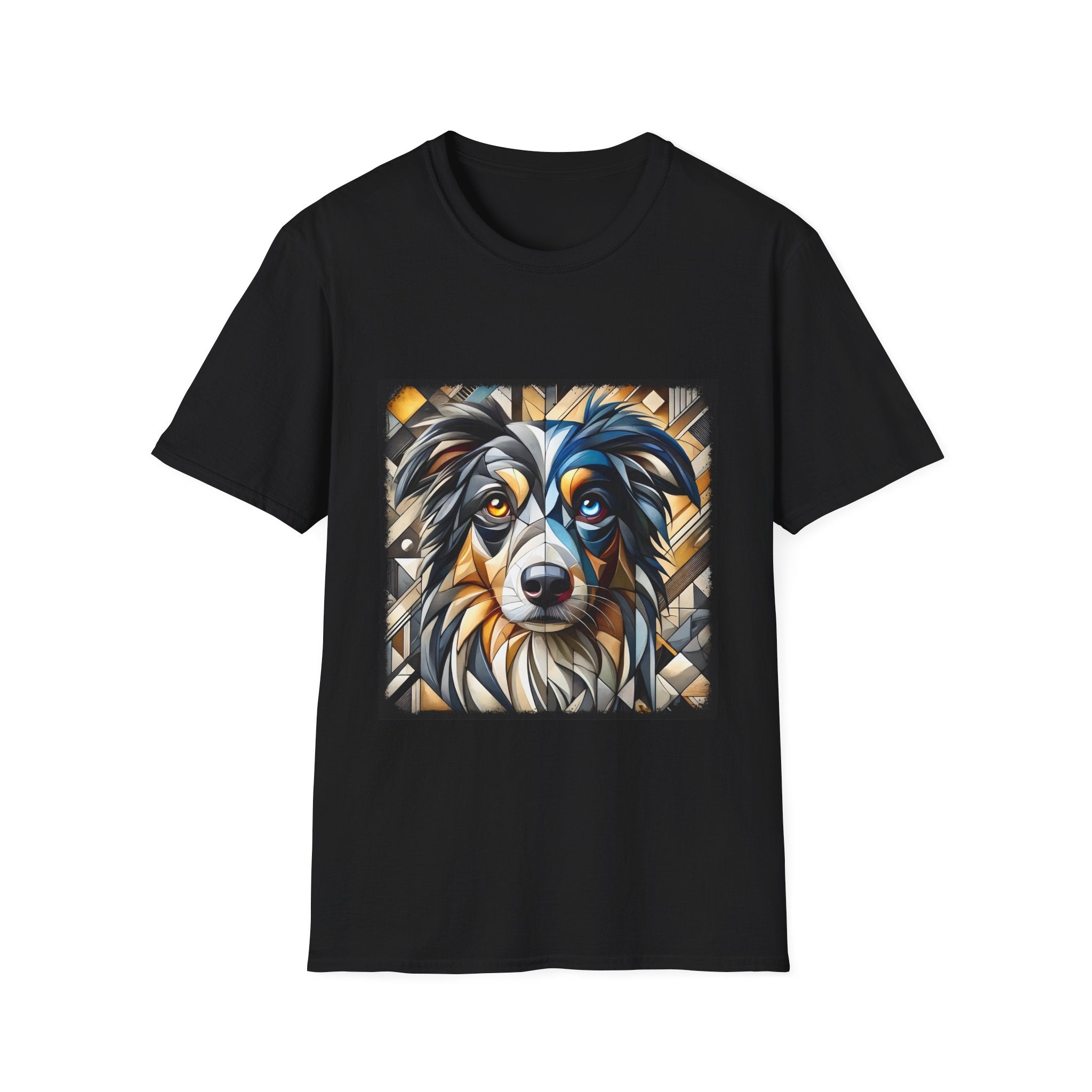 Miniature American Shepherd Bold Geometric |  Unisex Dog T-Shirt