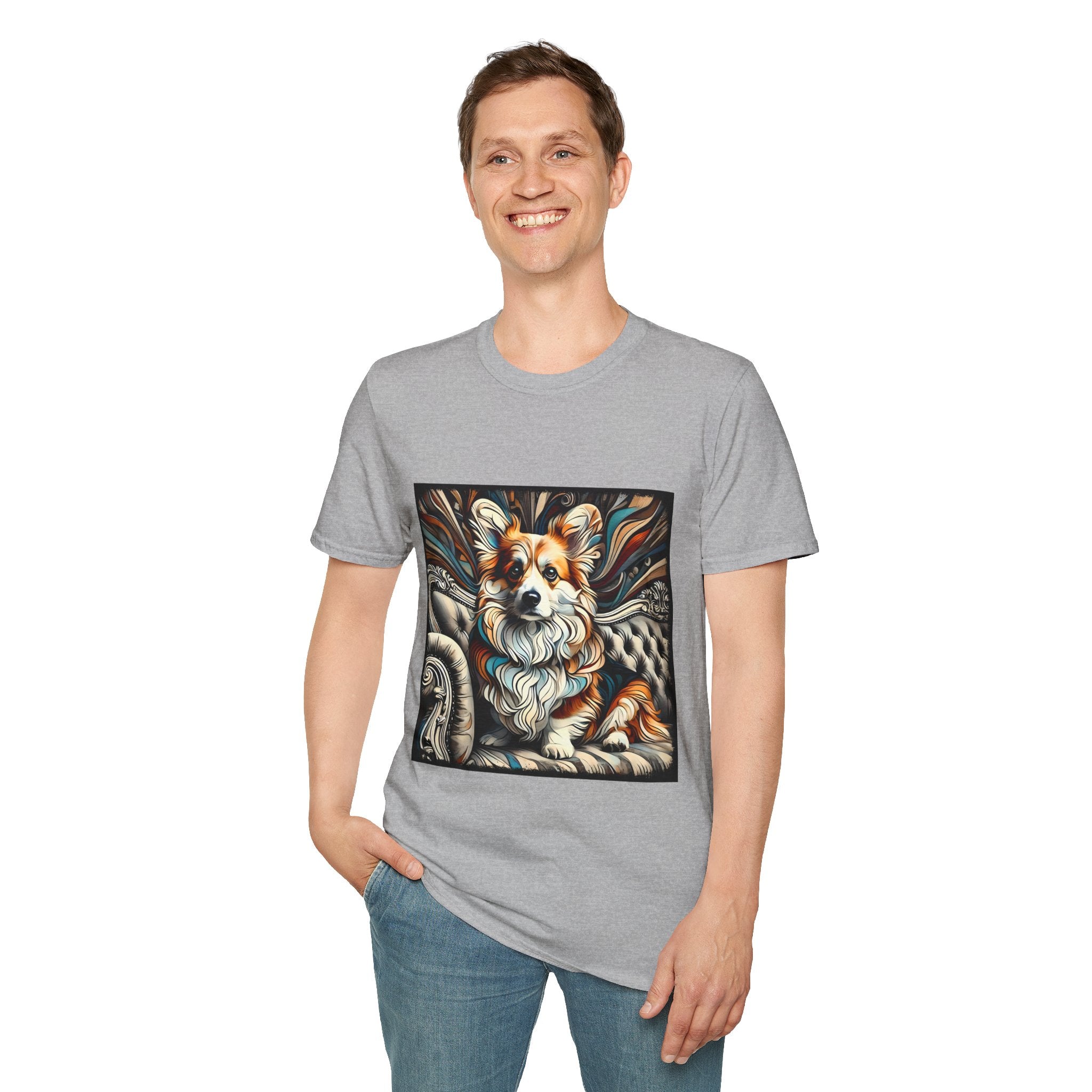 Pembroke Welsh Corgi Earthy Swirl | Unisex Dog T-Shirt