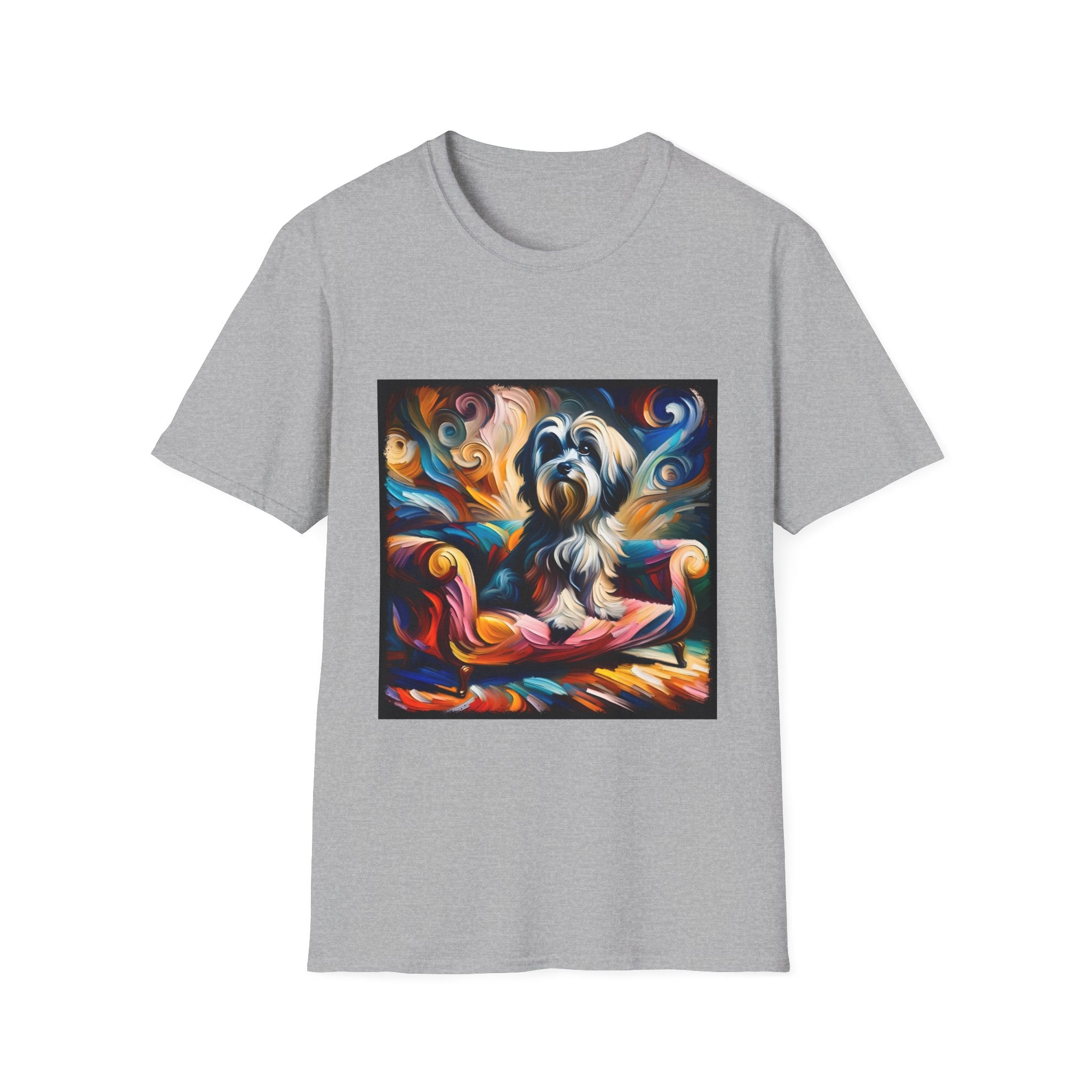 Havanese Blaze Swirl |  Unisex Dog T-Shirt