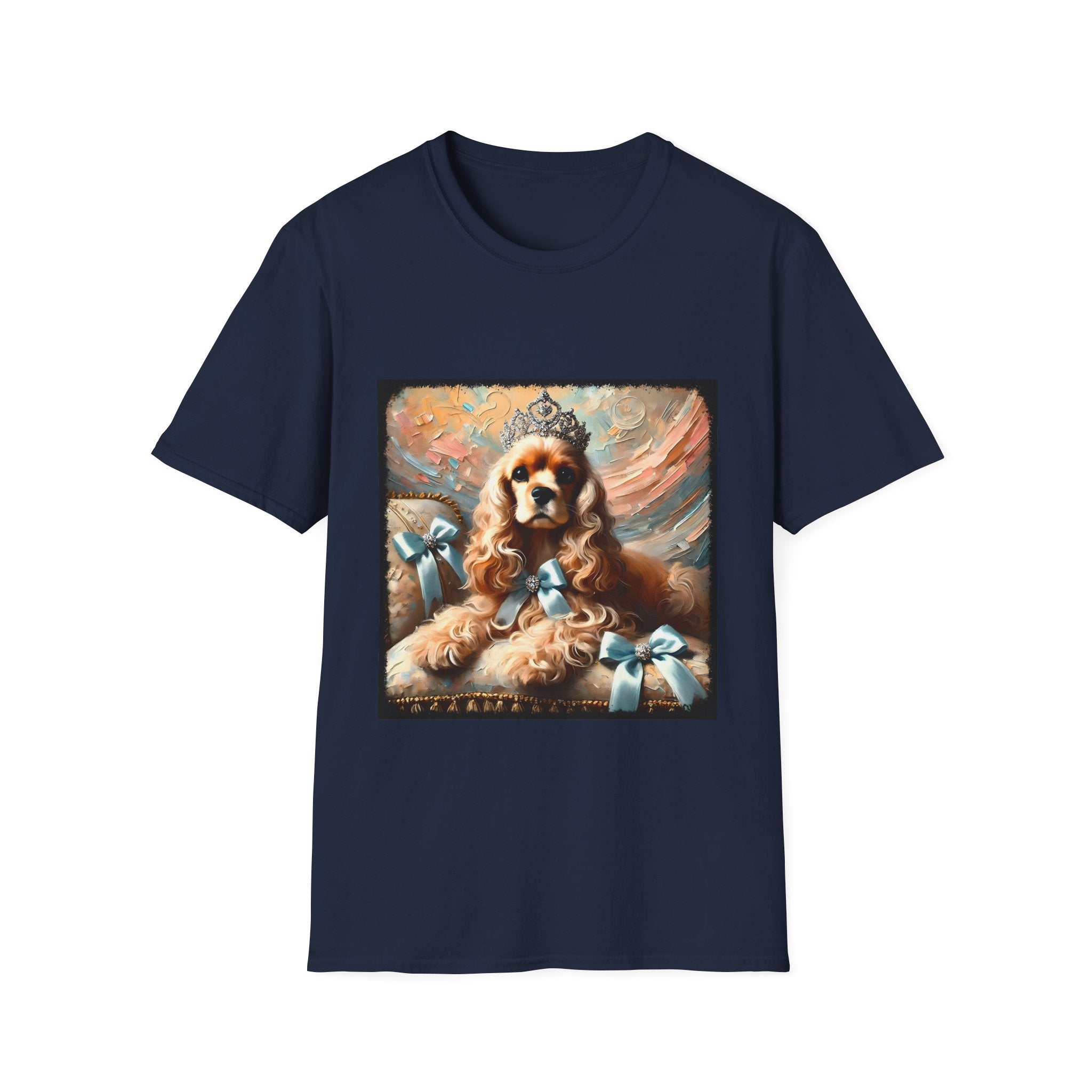 Cocker Spaniel Diamond Tiara Classic | Unisex Dog T-Shirt