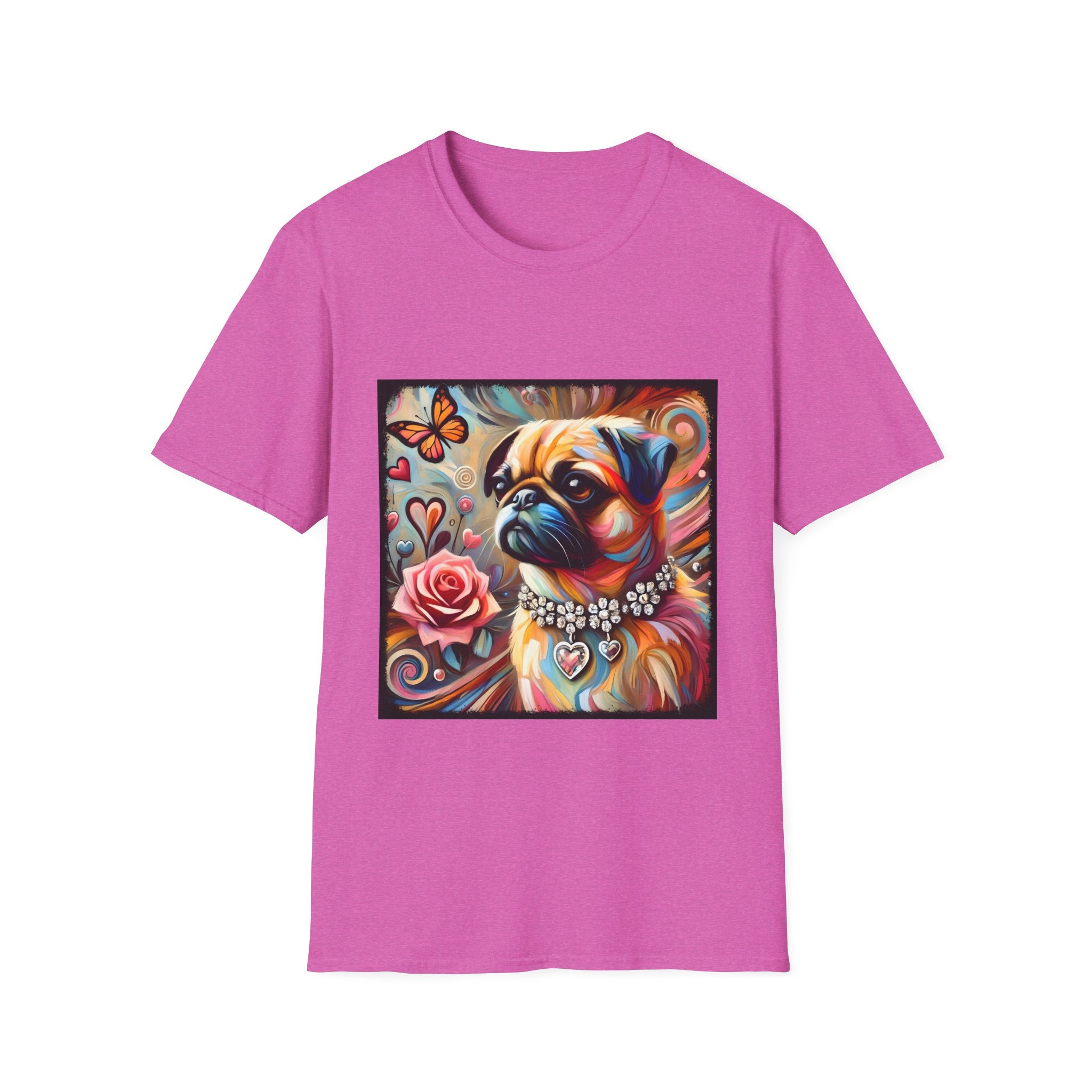 Pug Butterfly Classic | Unisex Dog T-Shirt
