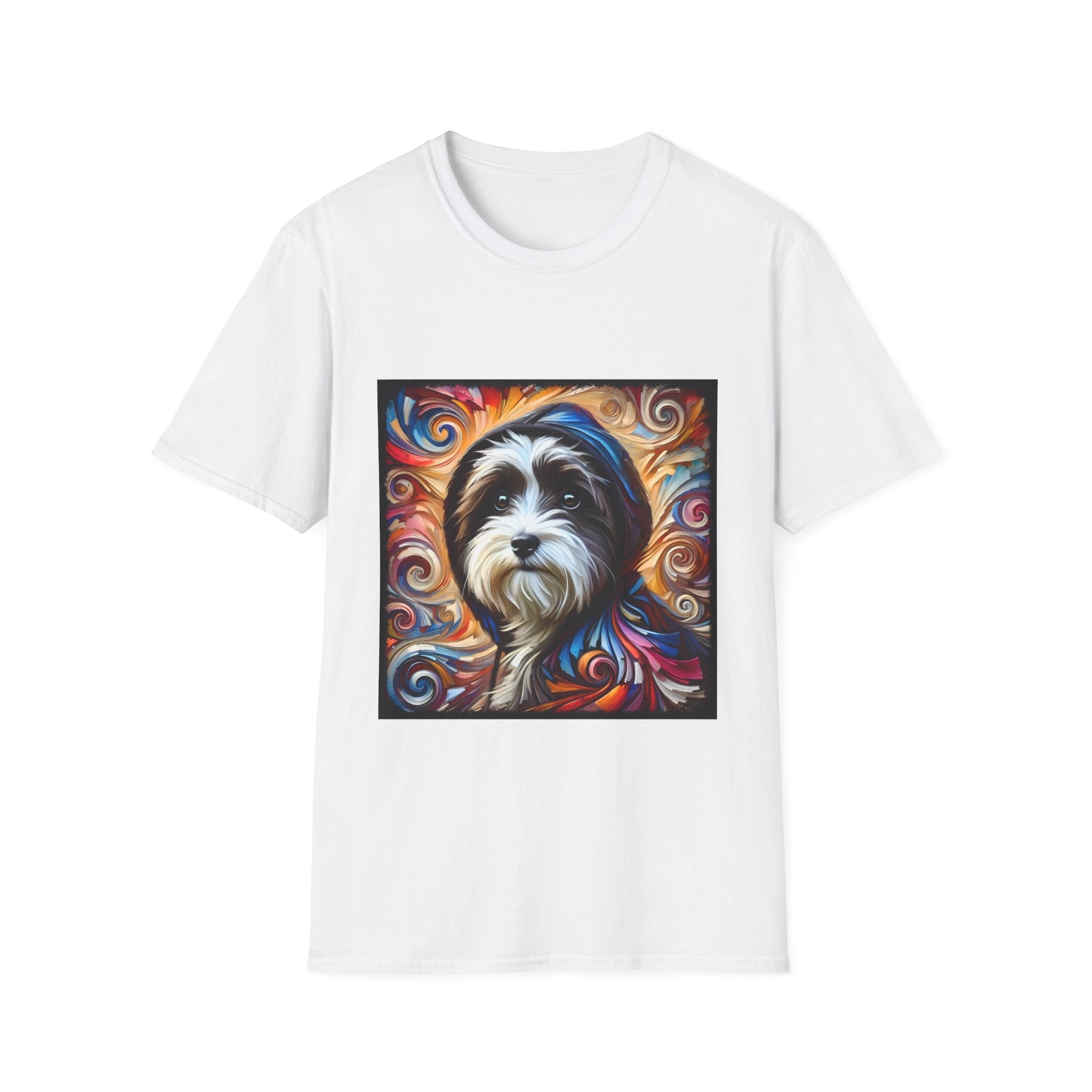 Havanese Relaxed Swirl |  Unisex Dog T-Shirt