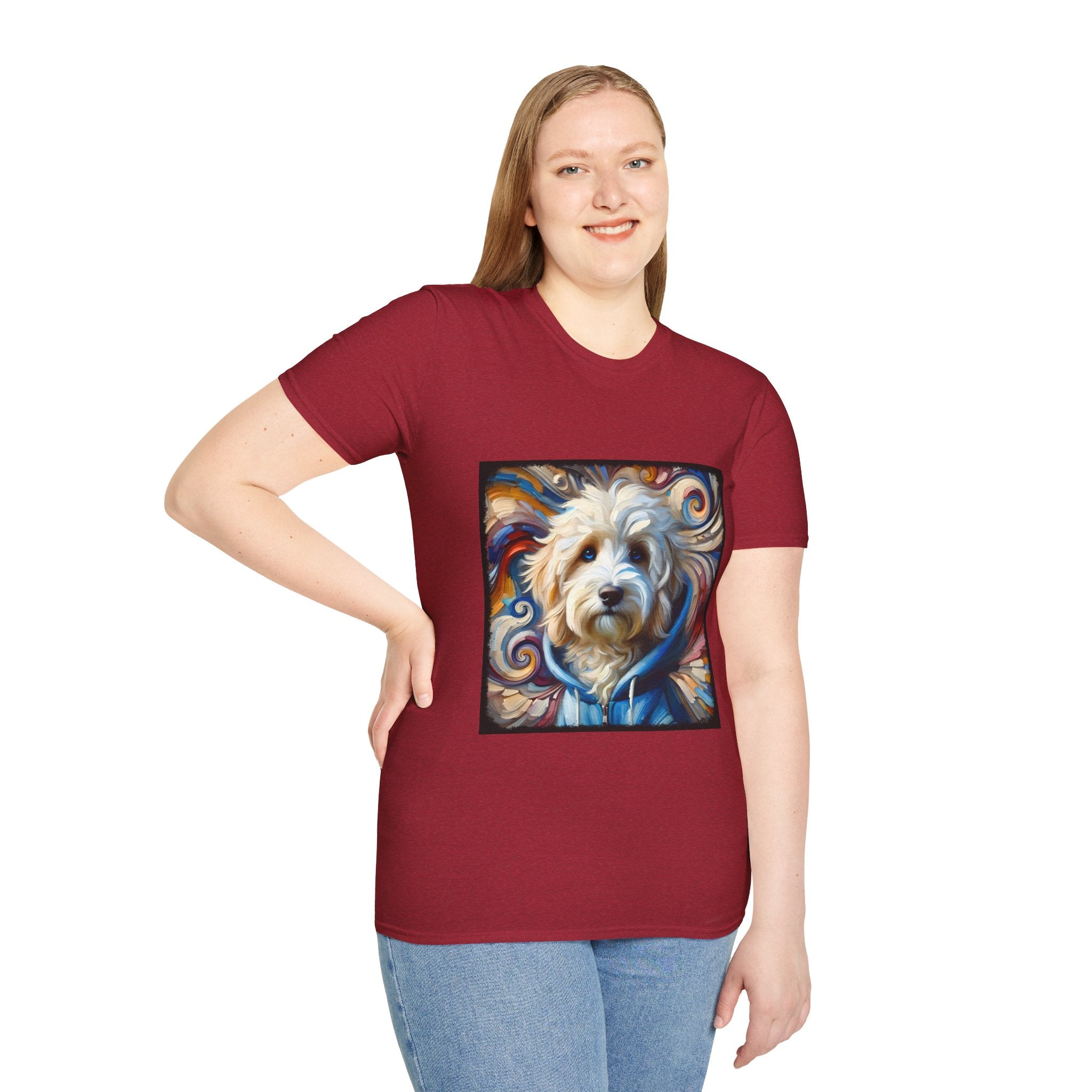 Sheepadoodle Blue Hoodie Swirl | Unisex Dog T-Shirt