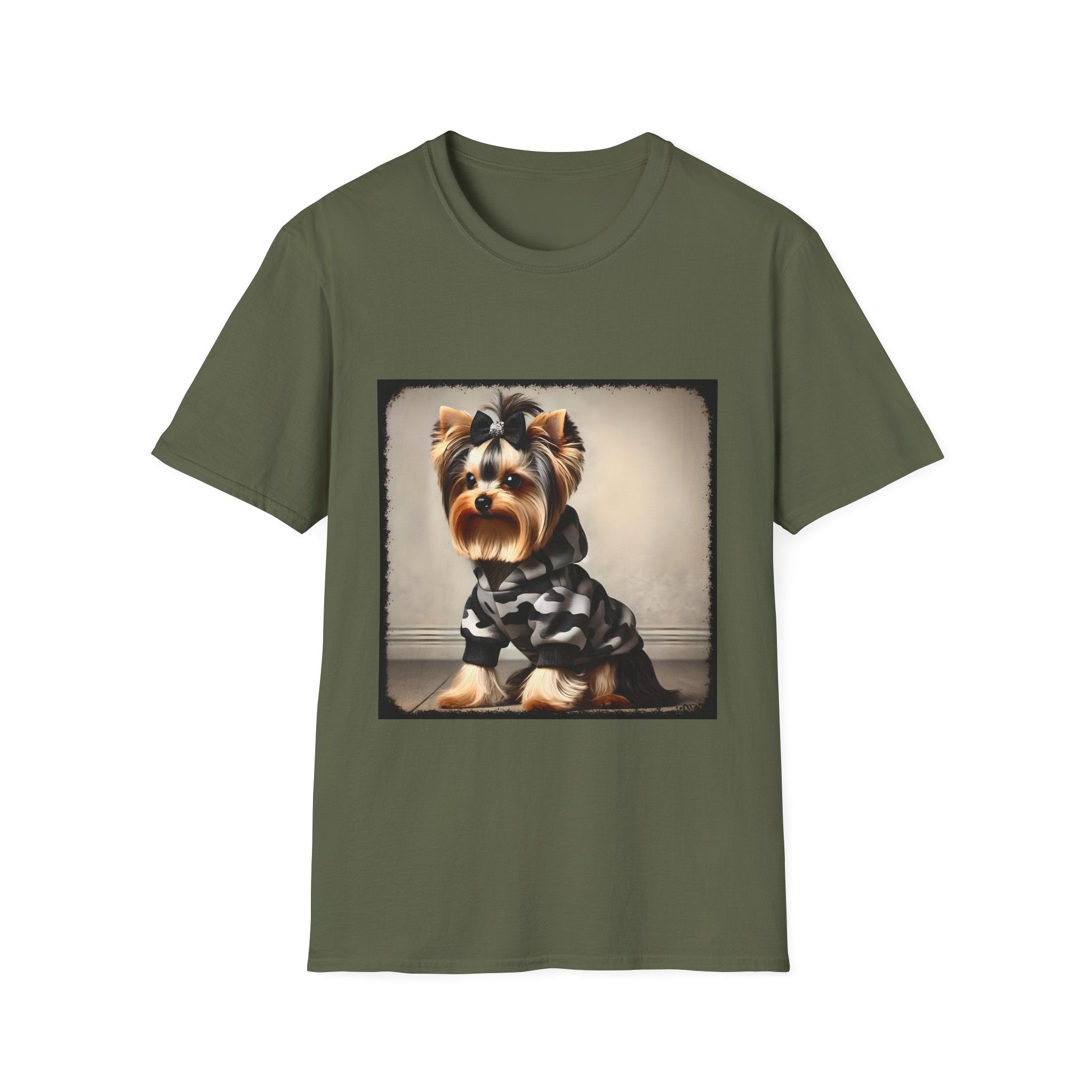 Yorkshire Terrier Black Camo Bombshell | Unisex Dog T-Shirt