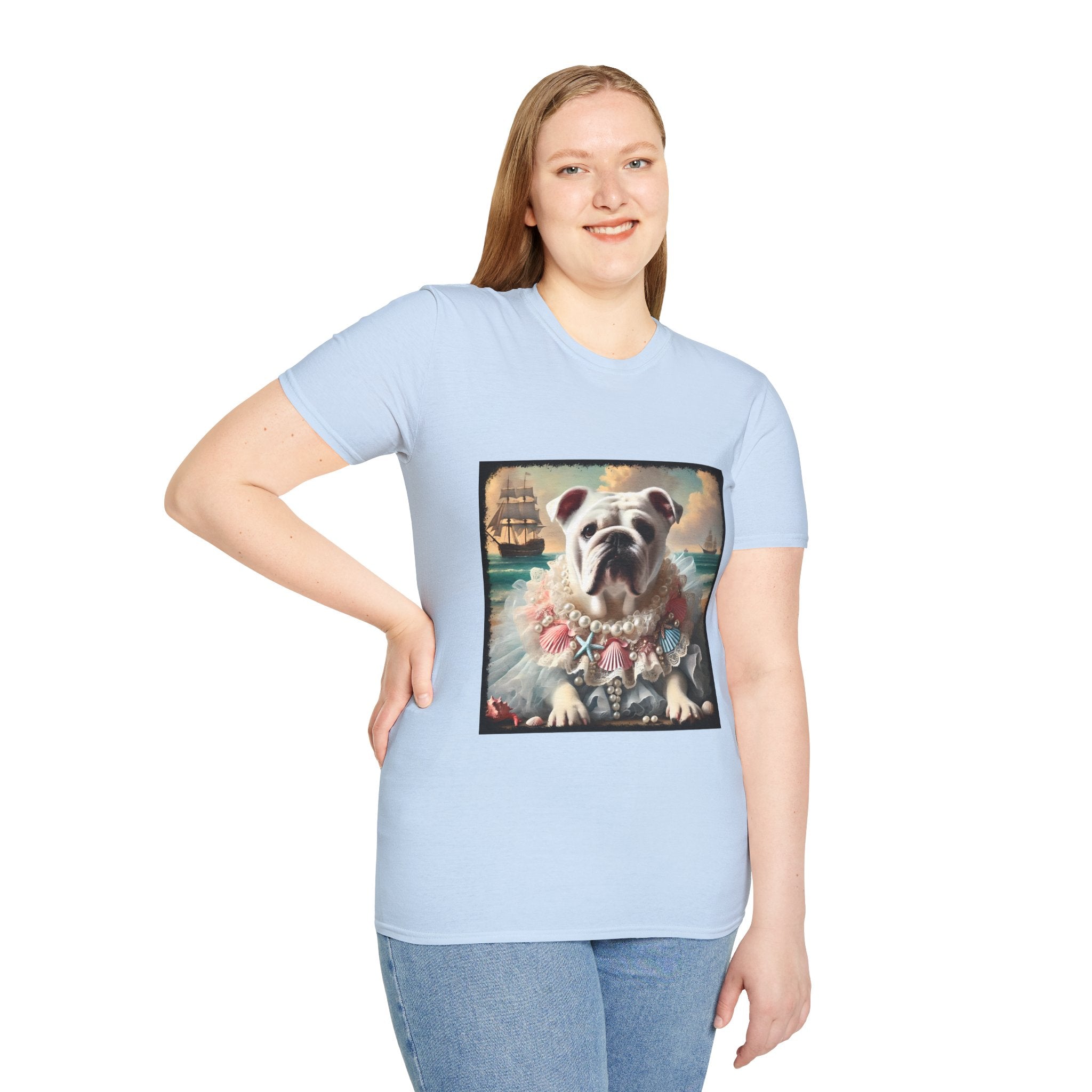 Bulldog Beach Babe | Unisex Dog T-Shirt
