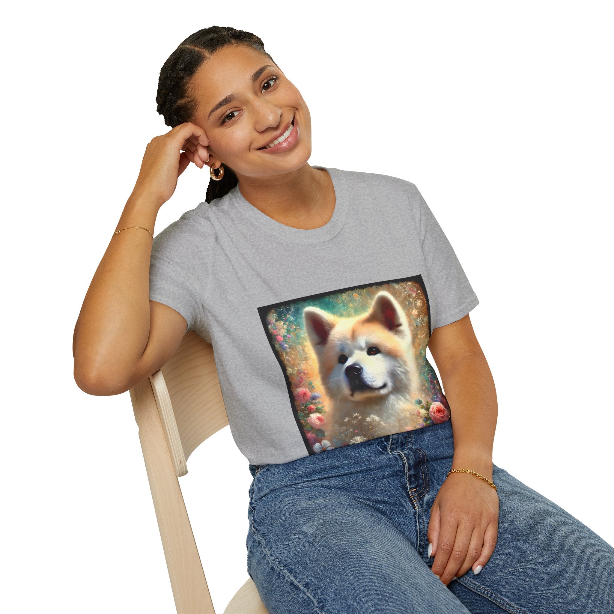 Akita Cosmic Garden | Unisex Dog T-Shirt