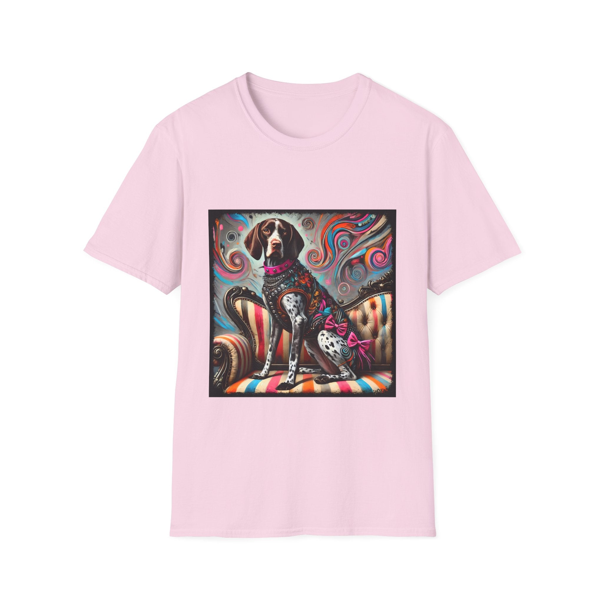 German Shorthaired Pointer Pink Rocker | Unisex Dog T-Shirt