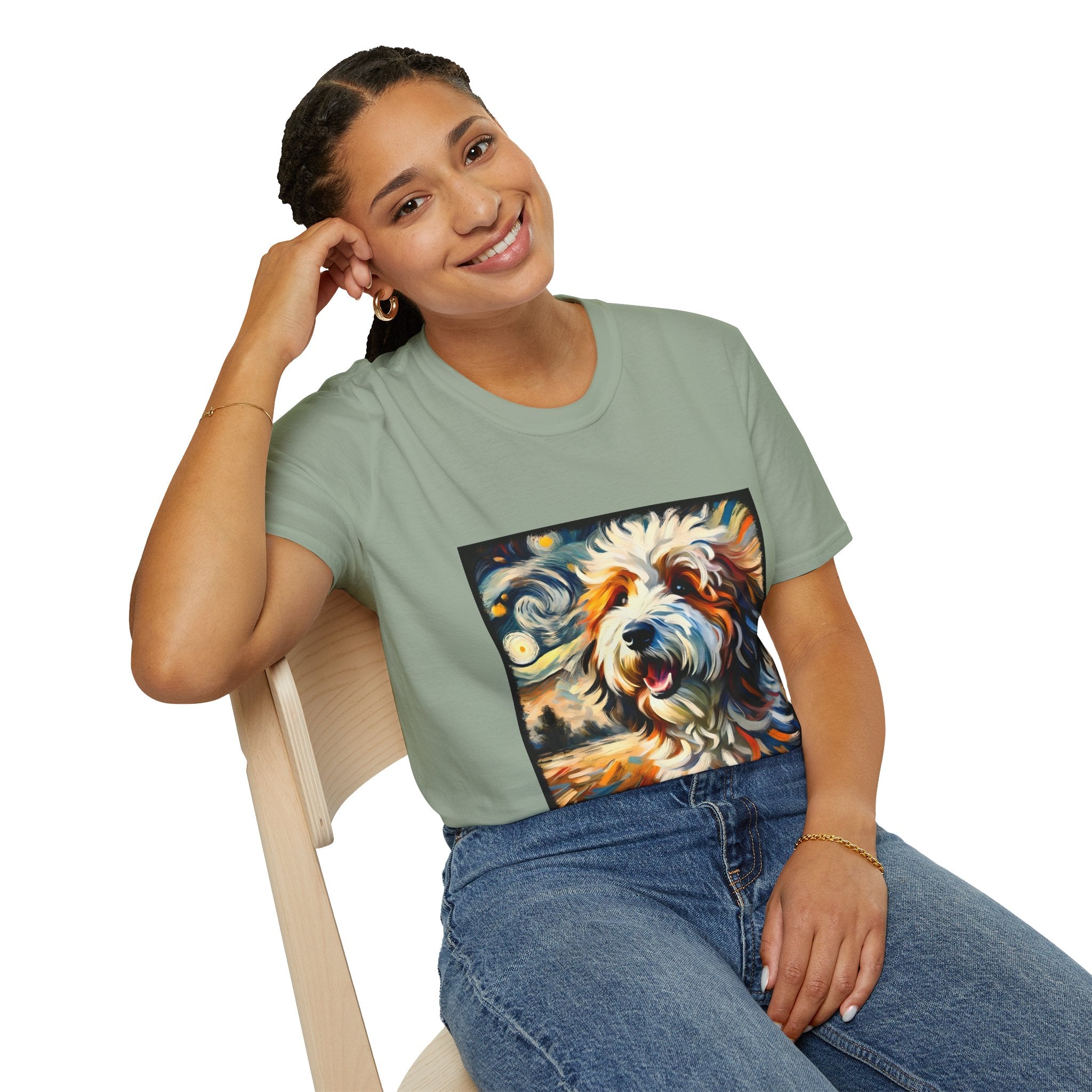 Bernedoodle Vivid Swirl | Unisex Dog T-Shirt