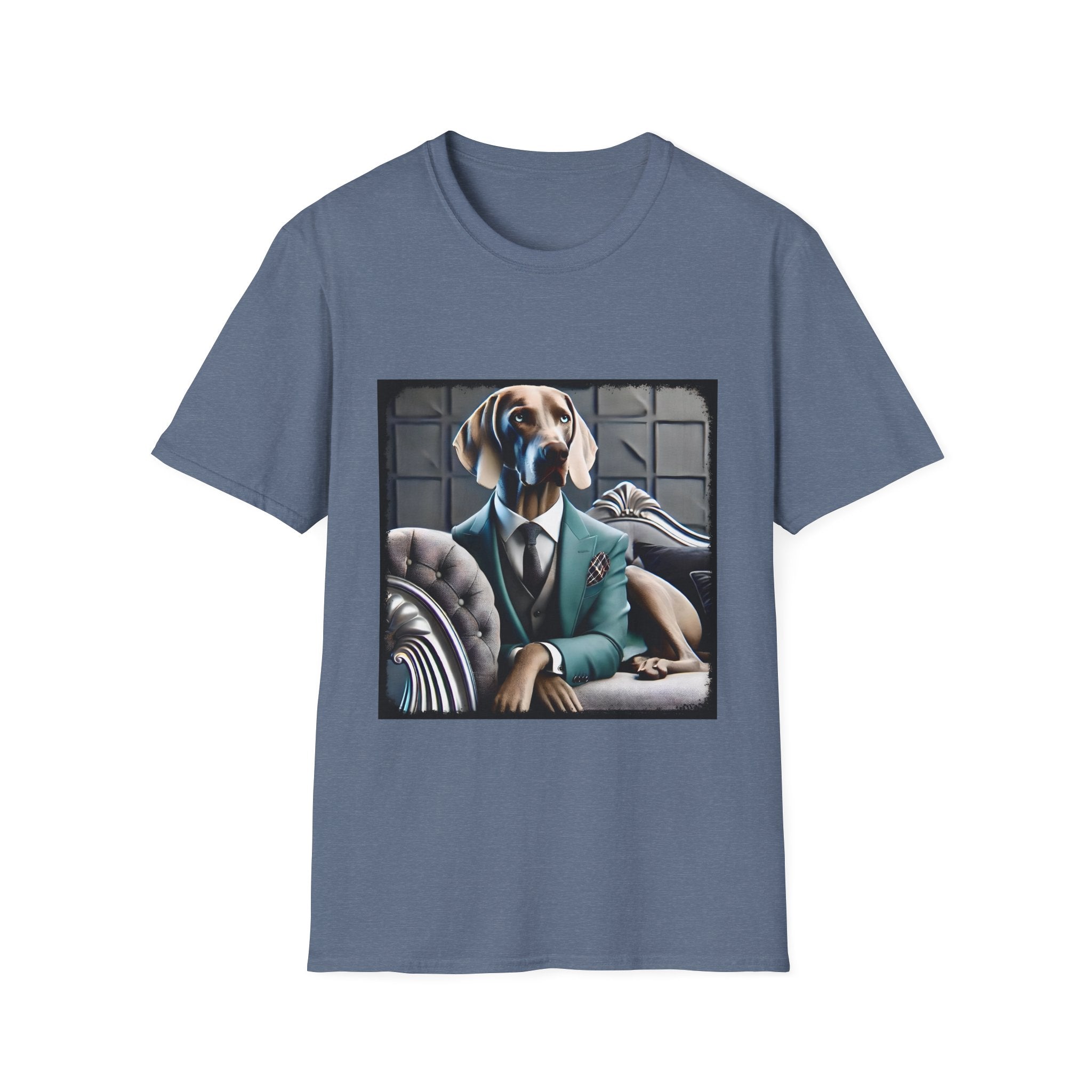 Weimaraner Teal Gent | Unisex Dog T-Shirt