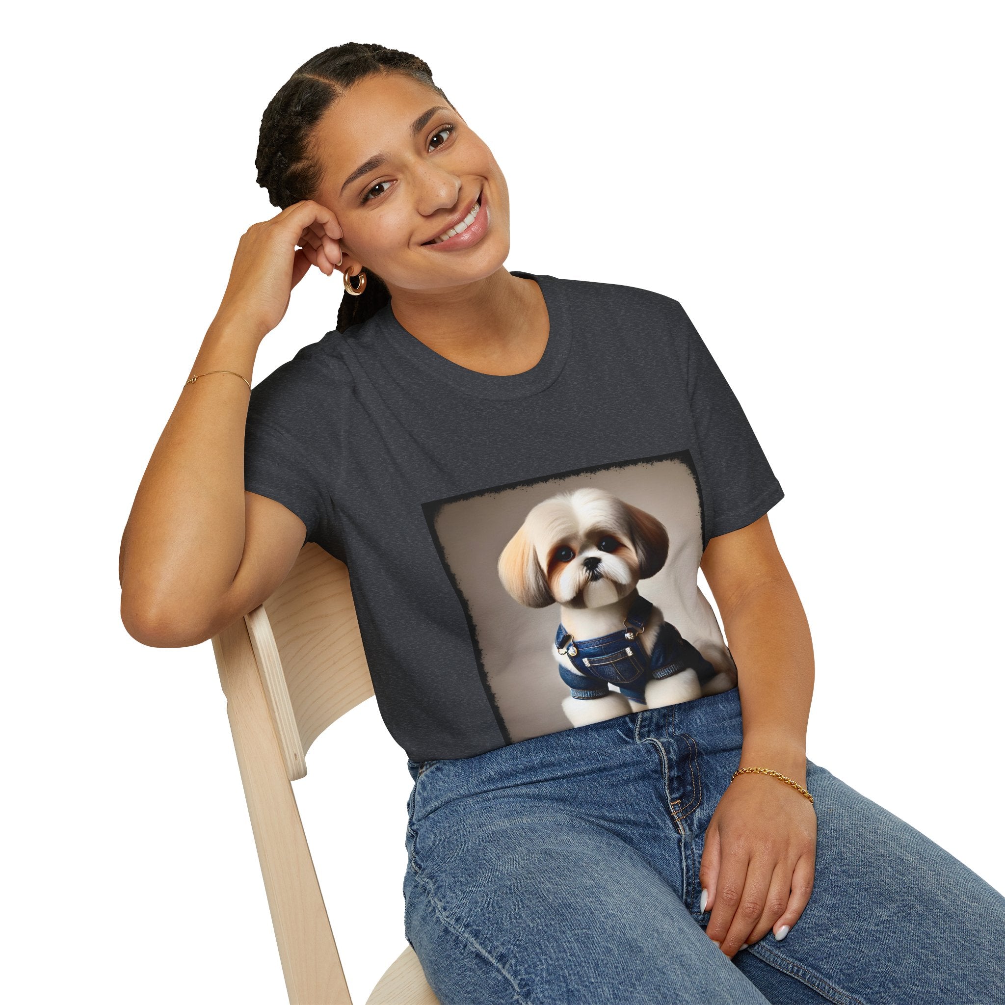 Shih Tzu Denim Doll | Unisex Dog T-Shirt