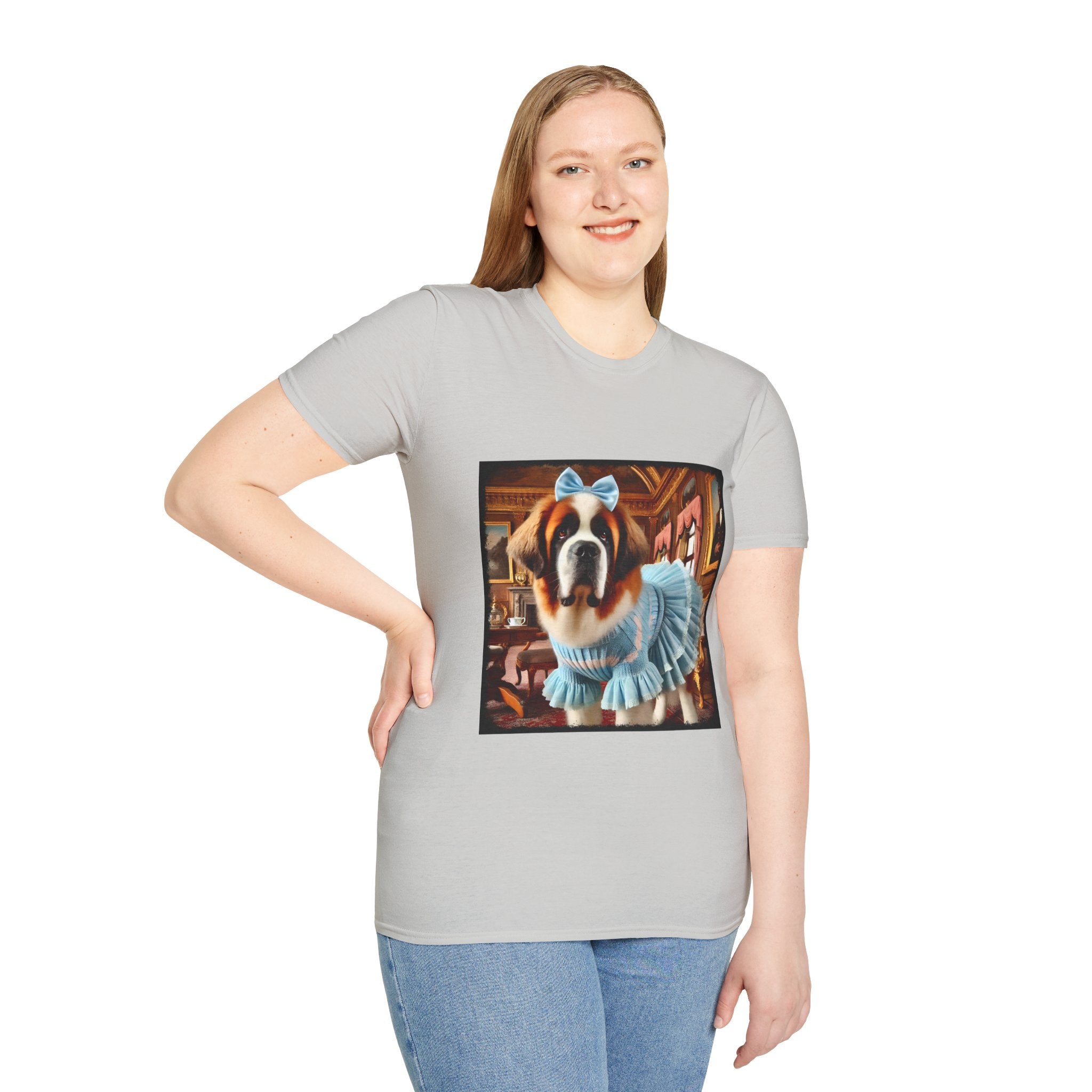 Saint Bernard Posh Pearl | Unisex Dog T-Shirt