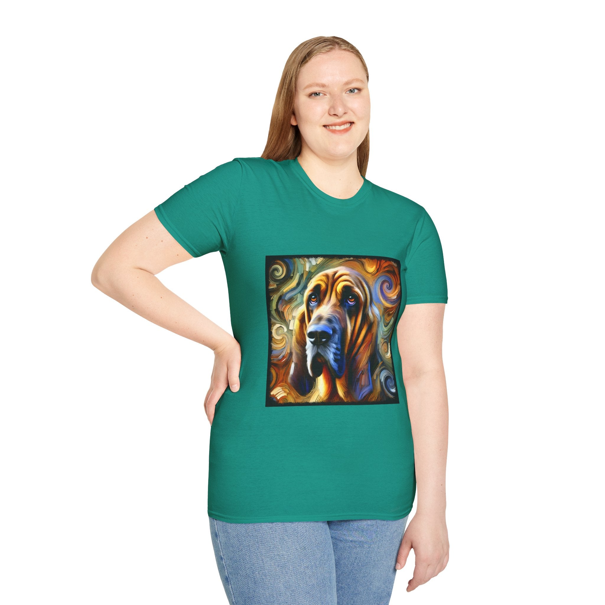 Bloodhound Warm Swirl | Unisex Dog T-Shirt