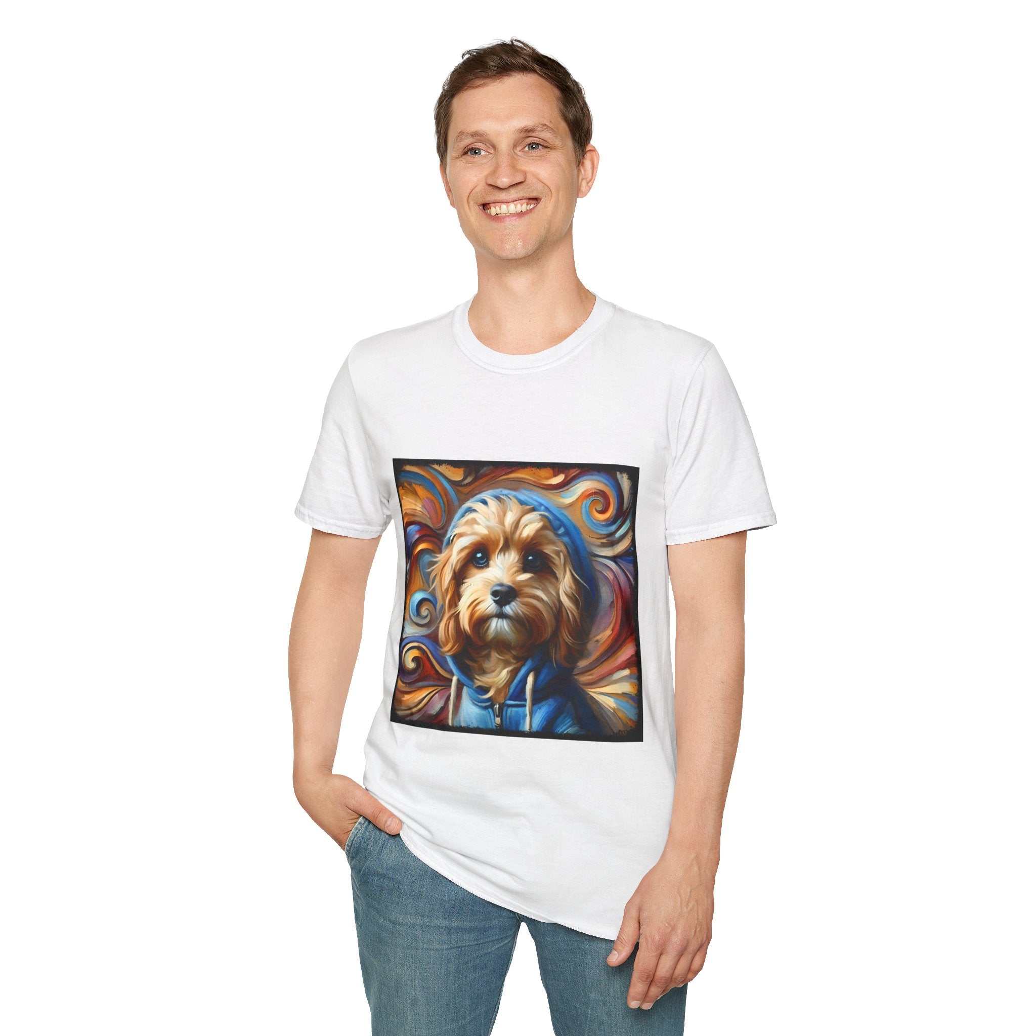 Cavapoo Blue Hoodie Swirl | Unisex Dog T-Shirt