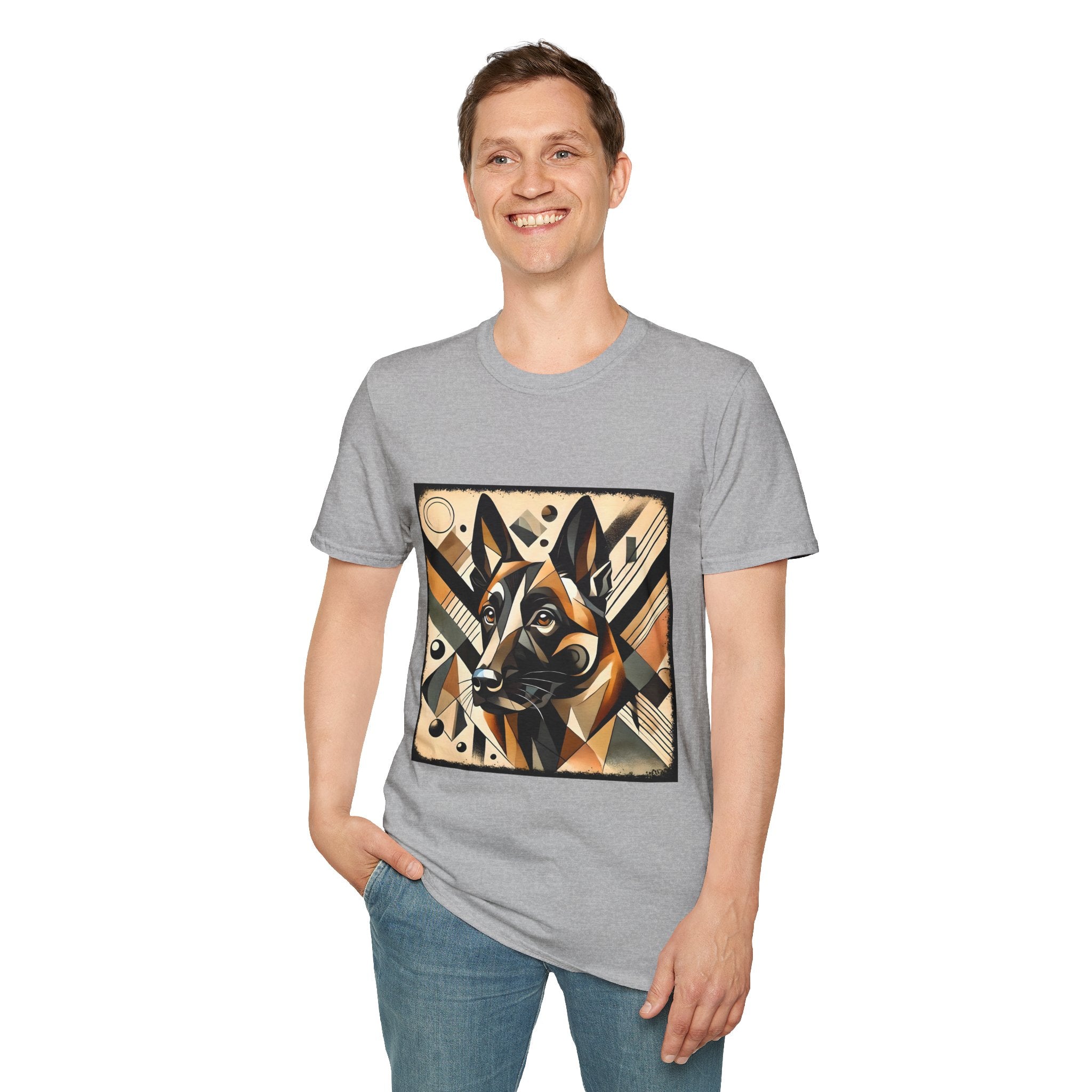 Belgian Malinois Bold Geometric | Unisex Dog T-Shirt