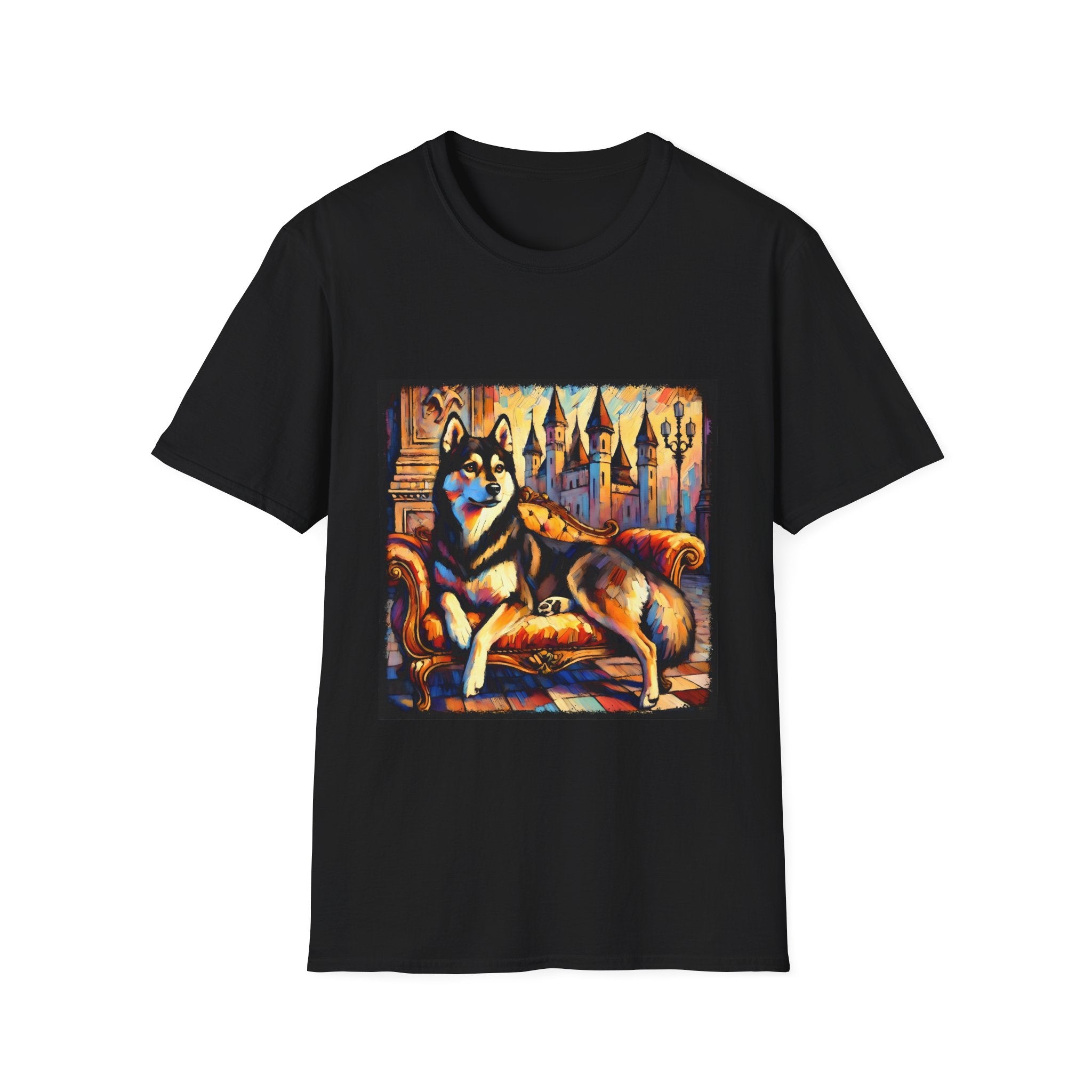 Siberian Husky Watercolor Classic | Unisex Dog T-Shirt