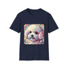 Bichon Frise Pastel Geometric | Unisex Dog T-Shirt