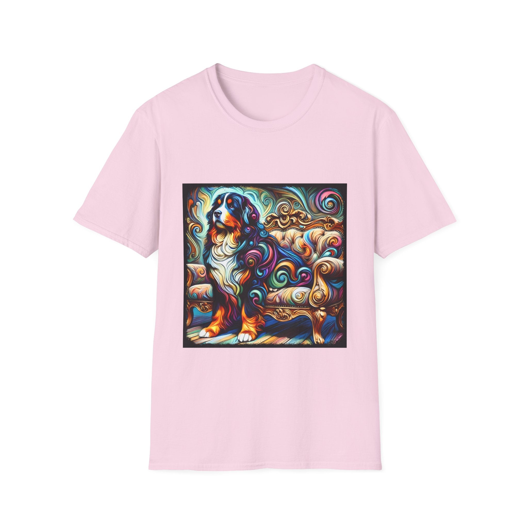 Bernese Mountain Dog Majestic Swirl | Unisex Dog T-Shirt
