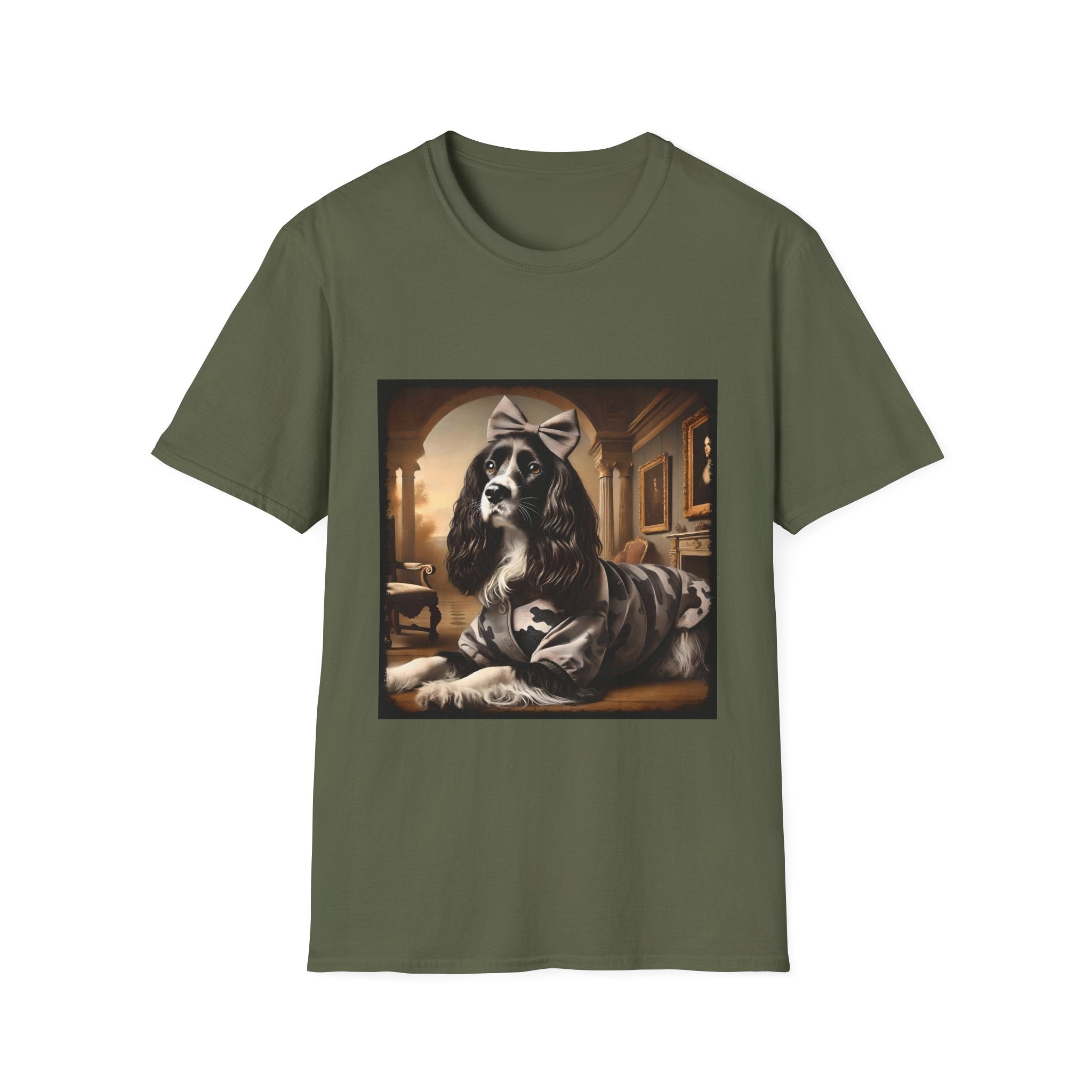 English Springer Spaniel Camo Cutie | Unisex Dog T-Shirt