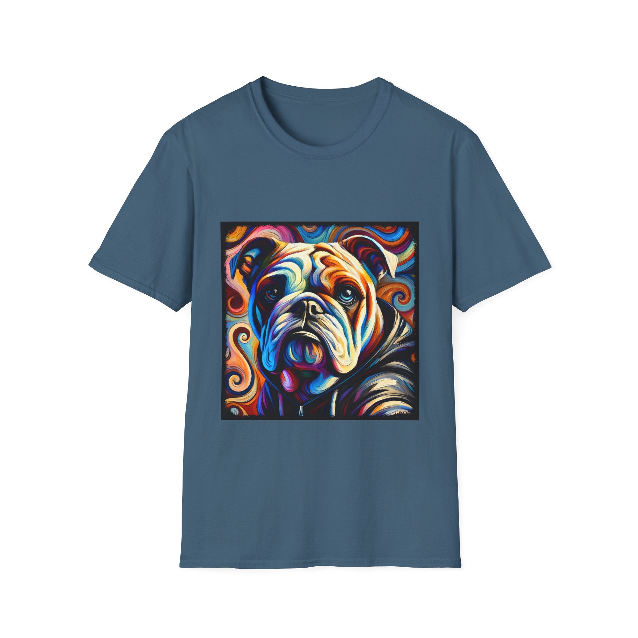Bulldog Relaxed Swirl | Unisex Dog T-Shirt