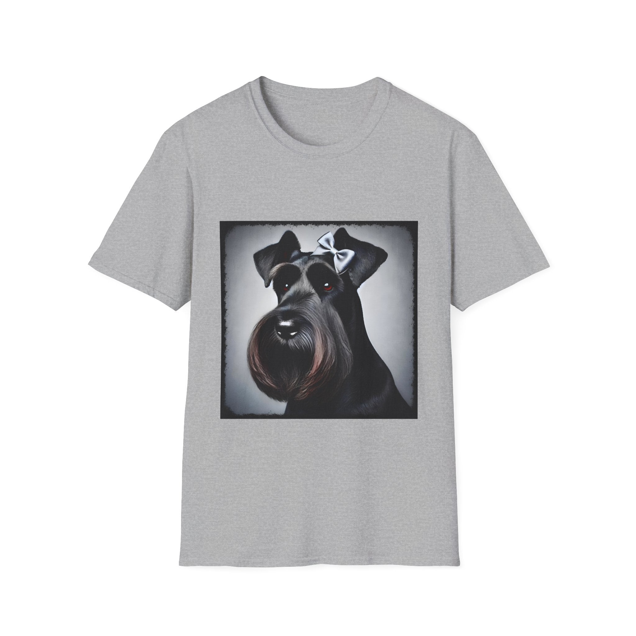 Schnauzer Bow Baddie | Unisex Dog T-Shirt
