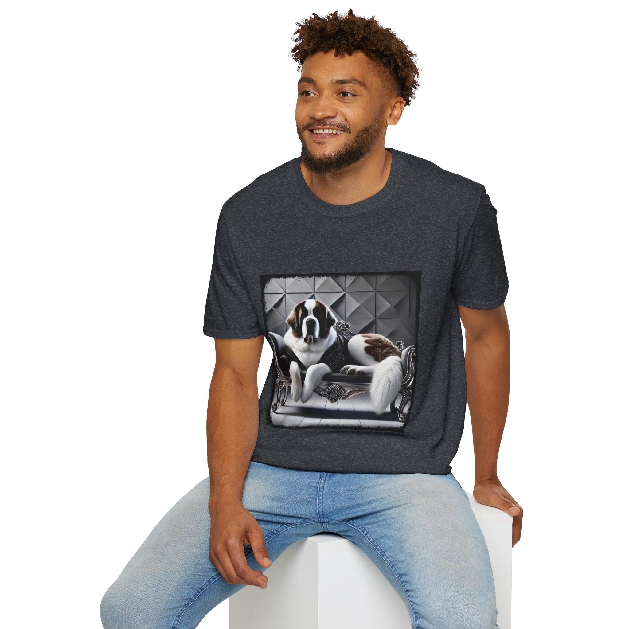 Saint Bernard Tux Luxe | Unisex Dog T-Shirt
