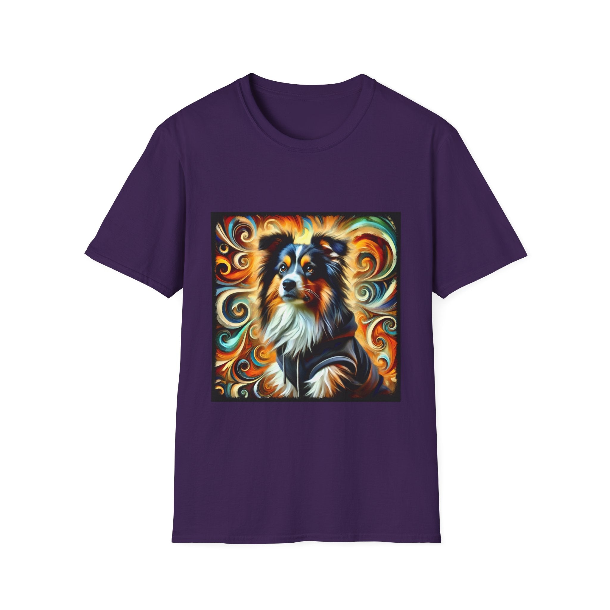 Miniature American Shepherd Street Swirl | Unisex Dog T-Shirt