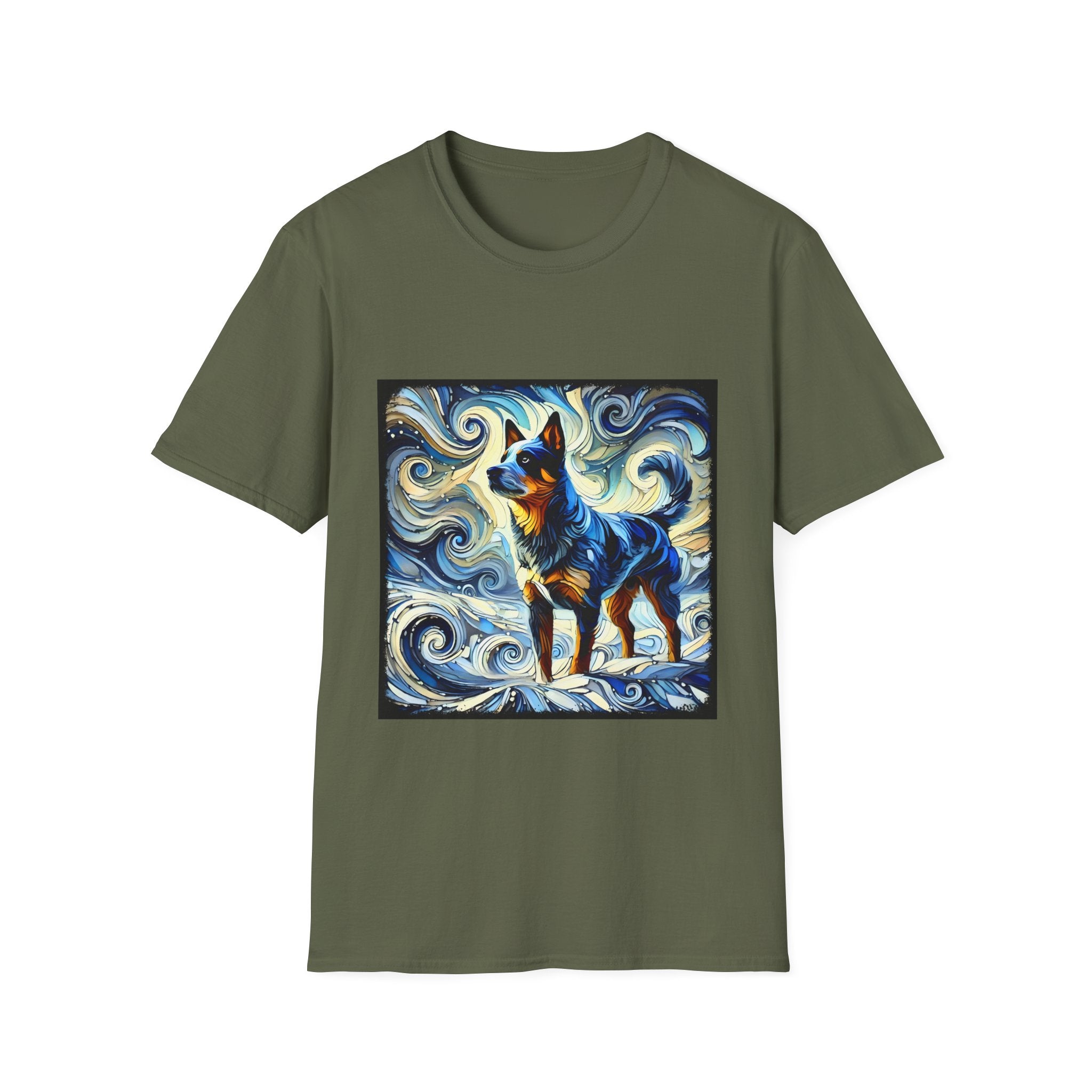 Australian Cattle Dog Blue Swirl | Unisex Dog T-Shirt