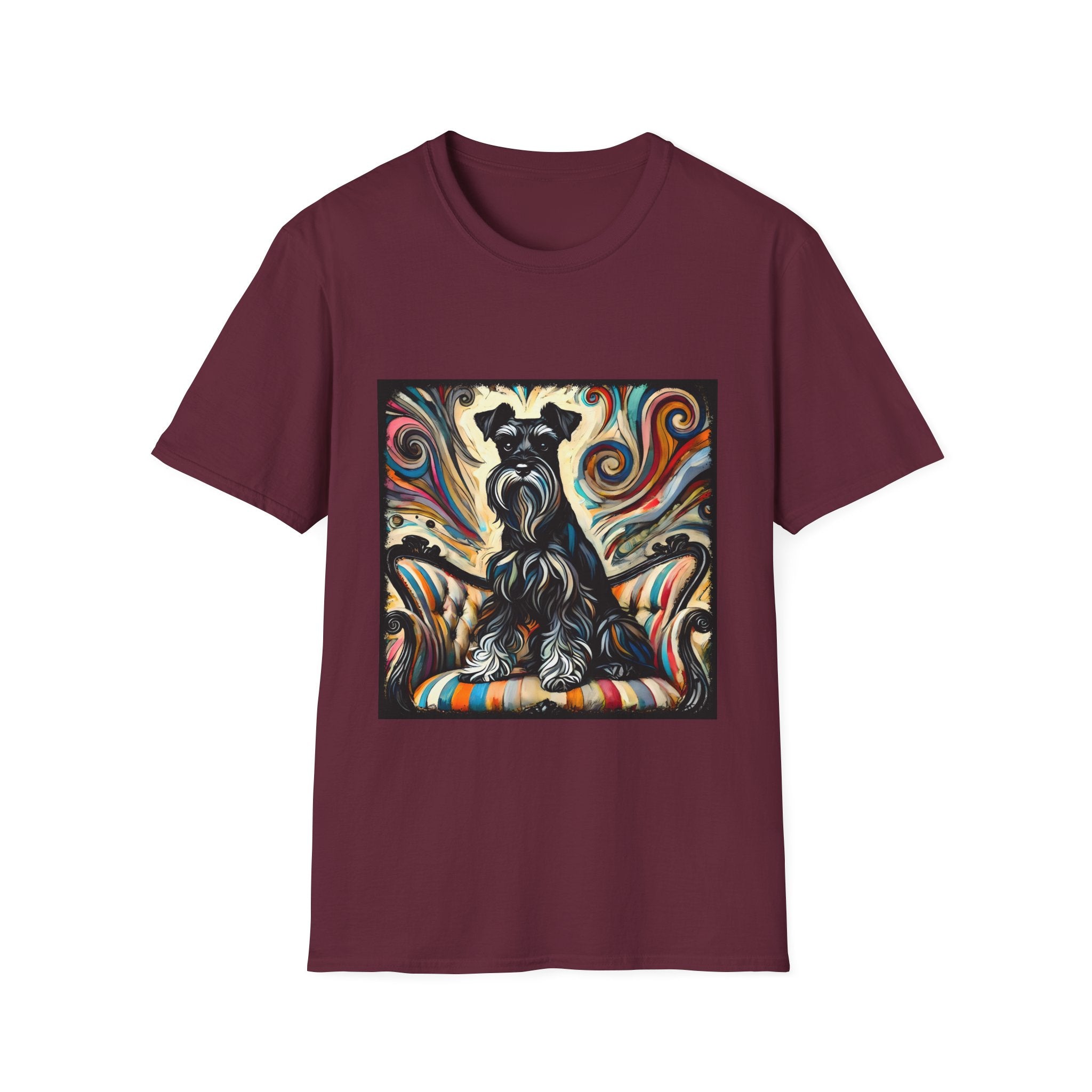 Schnauzer Vivid Swirl | Unisex Dog T-Shirt