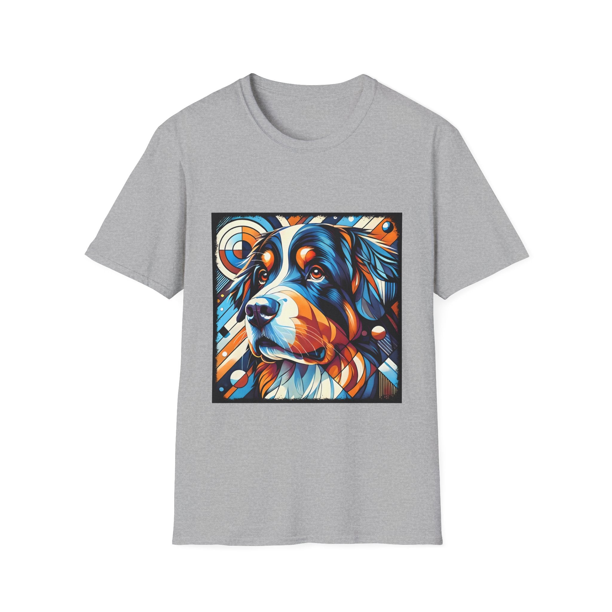 Bernese Mountain Dog Bold Geometric | Unisex Dog T-Shirt